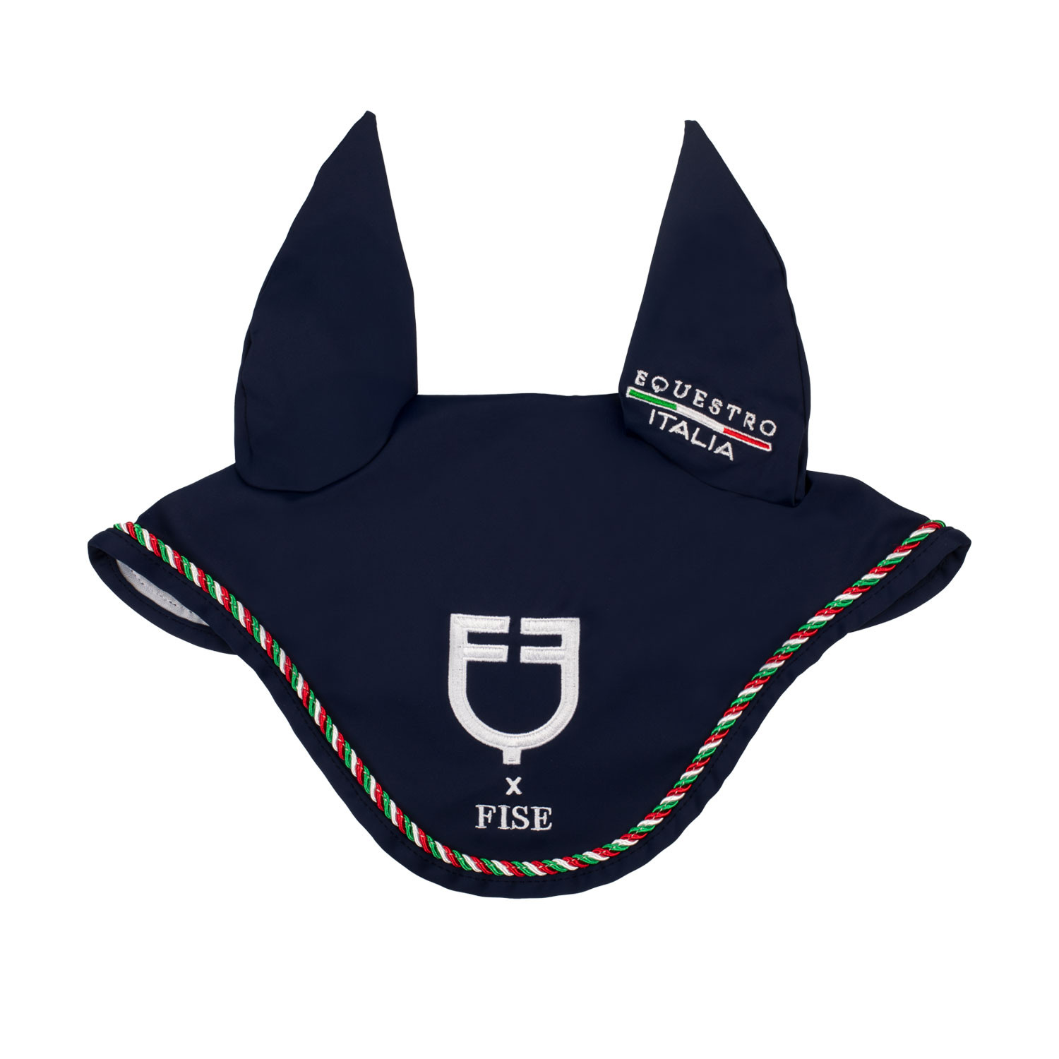 Fliegenhaube mit Italien-Flaggen-Paspel X FISE