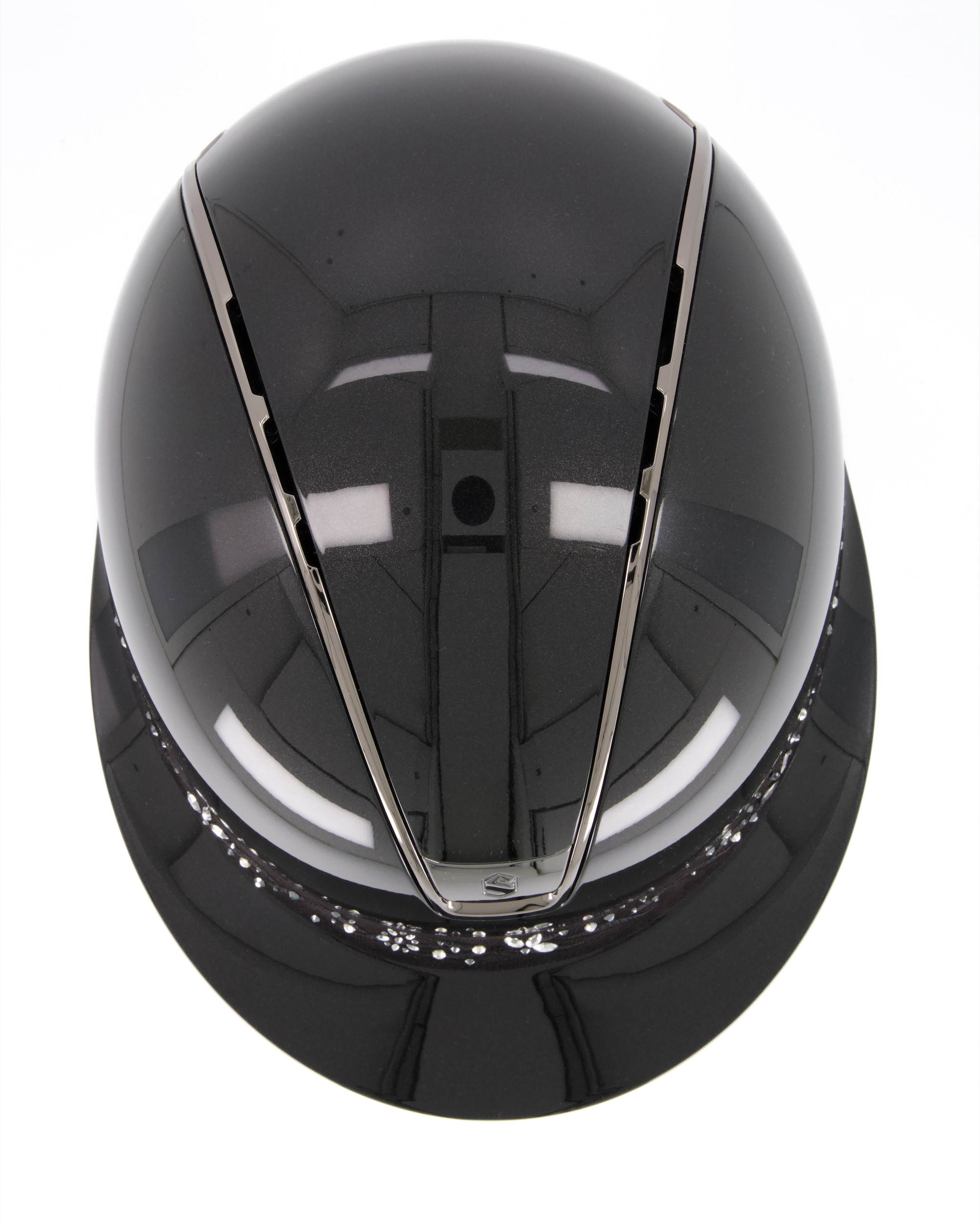 Miss Shield 2.0 Shadowglossy Black,Frontal Band Flower Swarovski Majestic Jewerly, Trim u. Blason Chrome Black