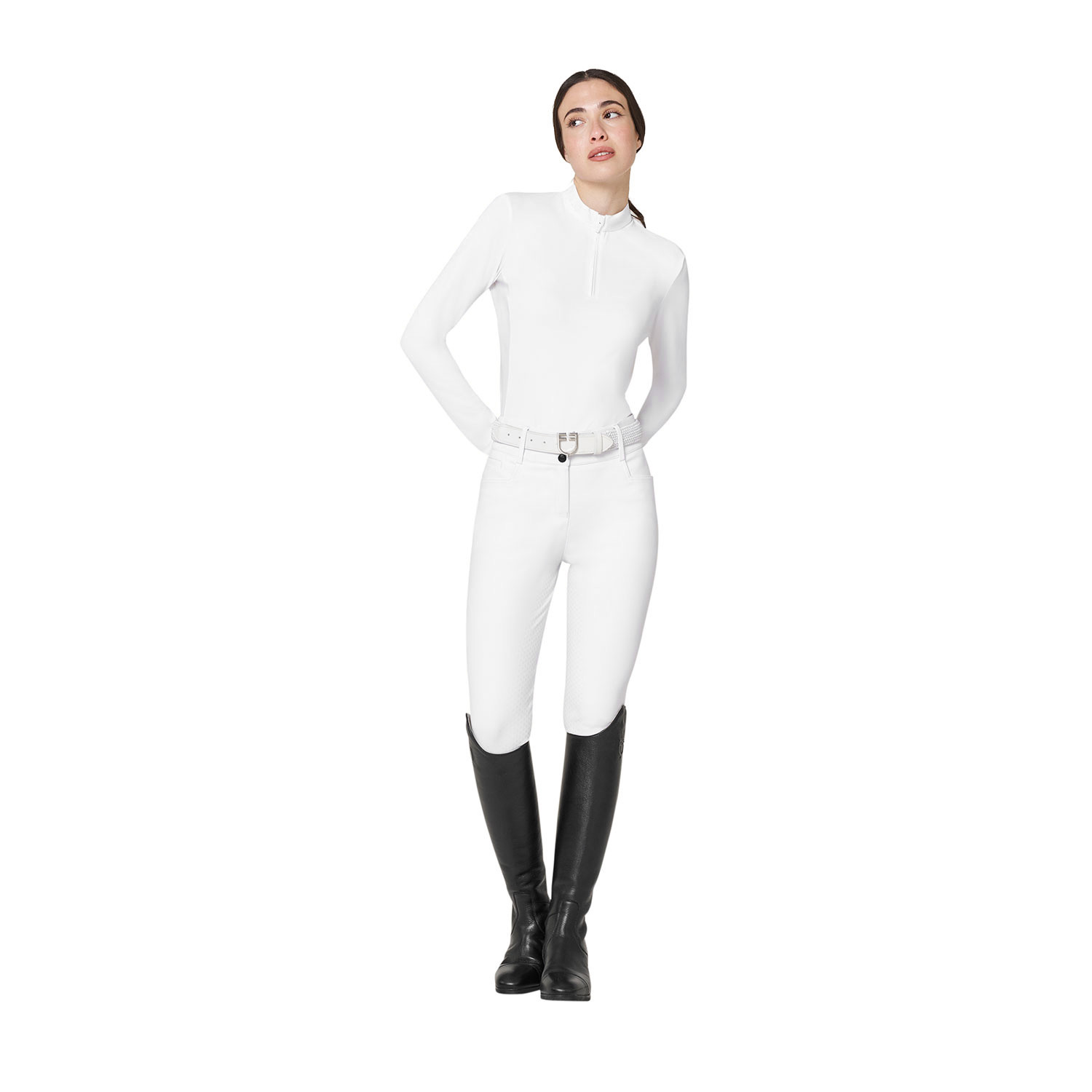 Damen-Turnier-Poloshirt Basic mit Mesh-Einsätzen