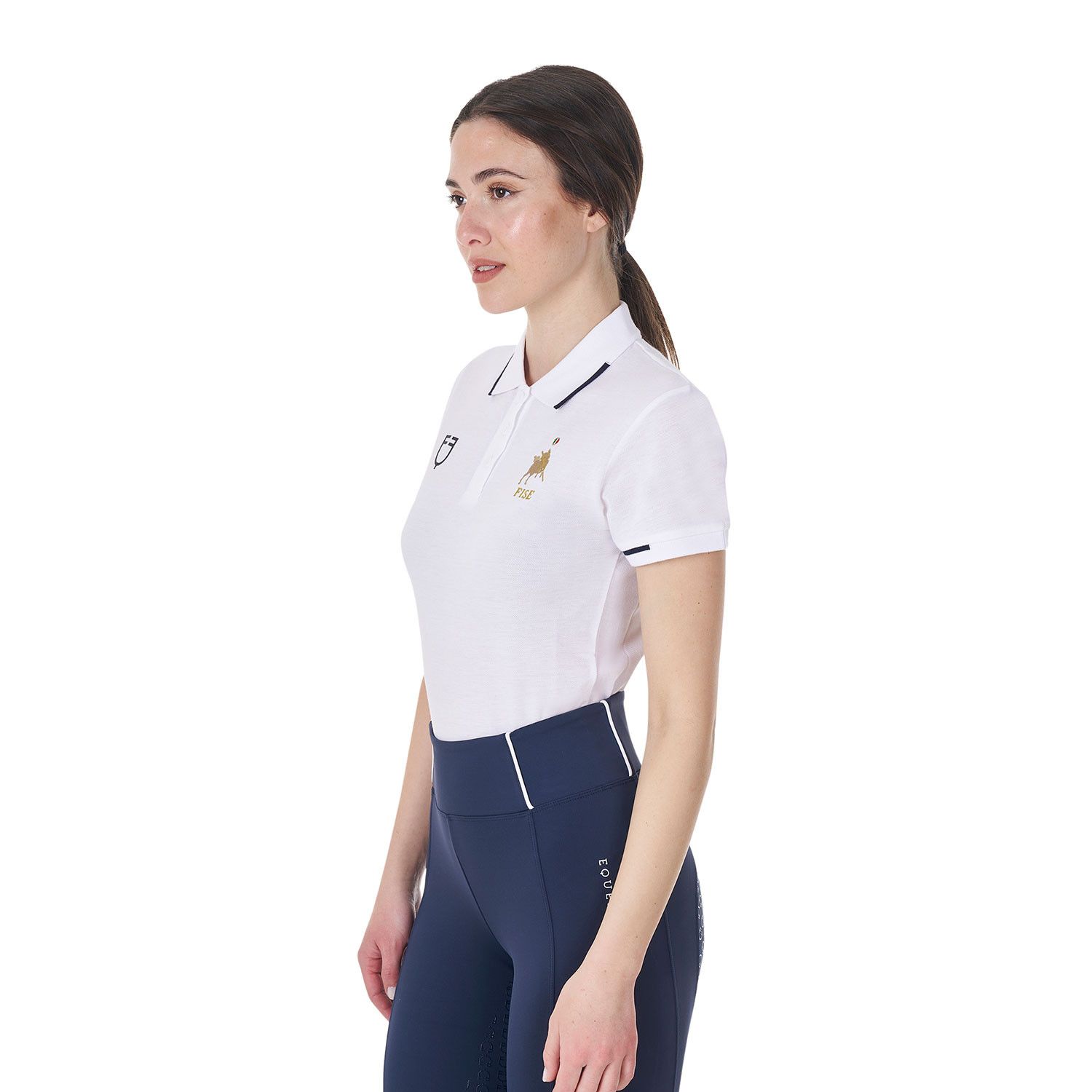 Damen-Trainingspolo mit drei Knöpfen X FISE