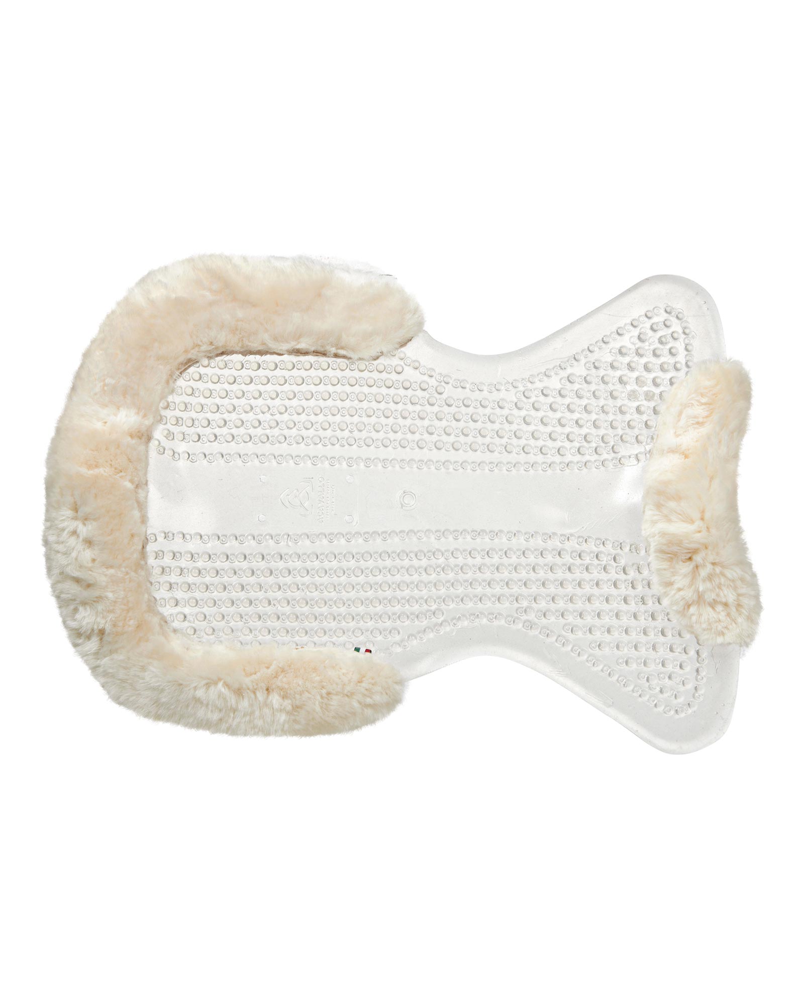 Massage gel pad with lambskin edge