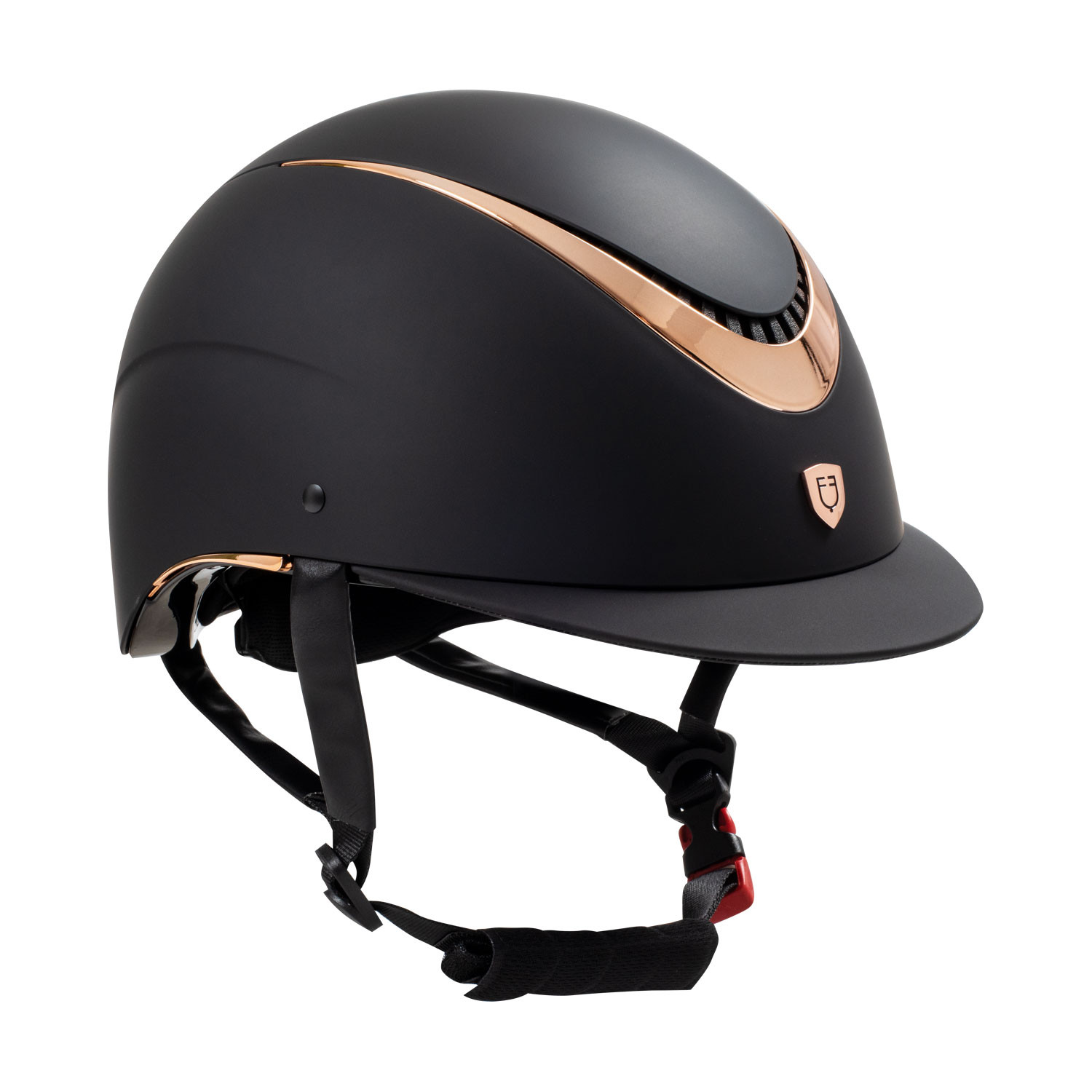 Unisex-Helm mit glänzendem Rahmen Zulassung EN 1384-2023