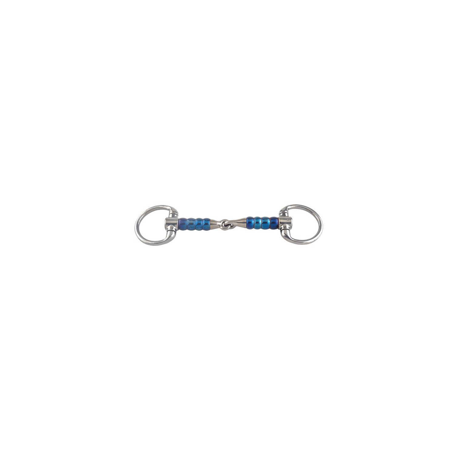 Sweet Iron Kloben bradoon-Cherry-Roller-16 in blau