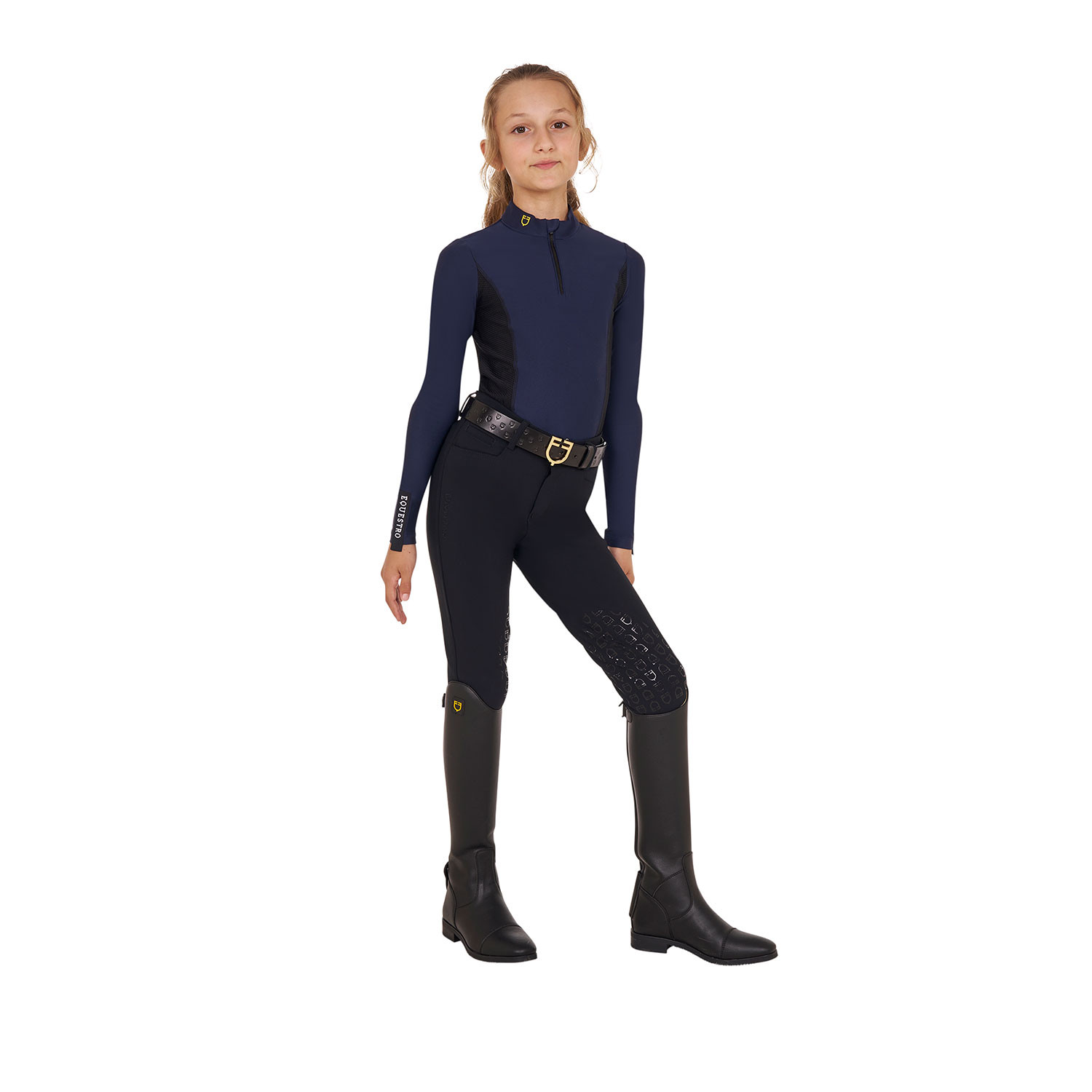 Langärmeliges Trainings-Base-Layer für Mädchen