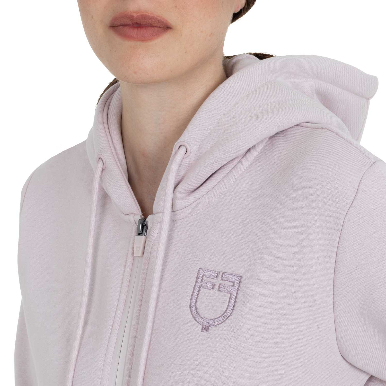 Damen-Kapuzenjacke mit Frontreißverschluss