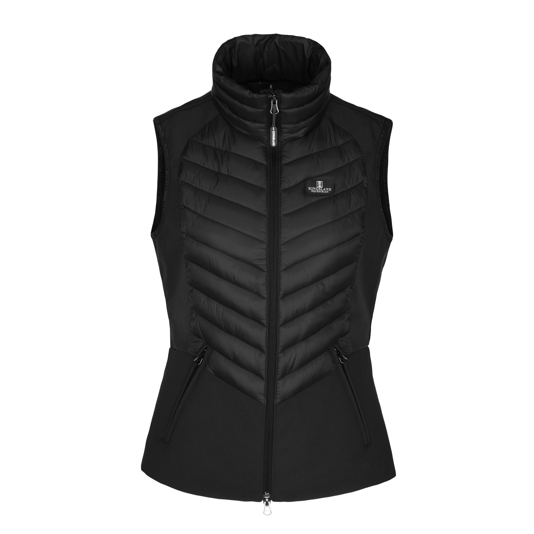 Ladies Classic Hybrid waistcoat in black