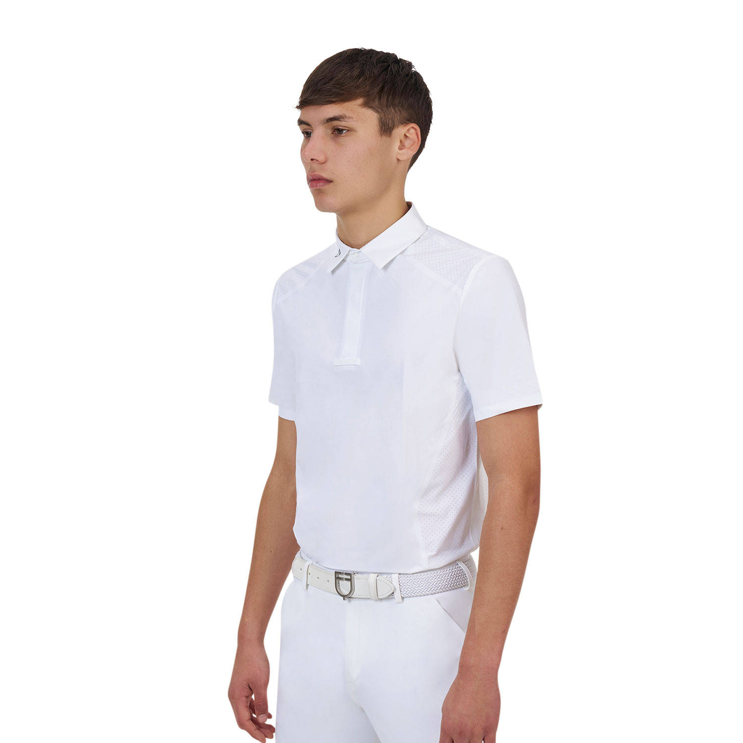 Herren-Turnierpoloshirt mit kurzen Ärmeln und Knöpfen