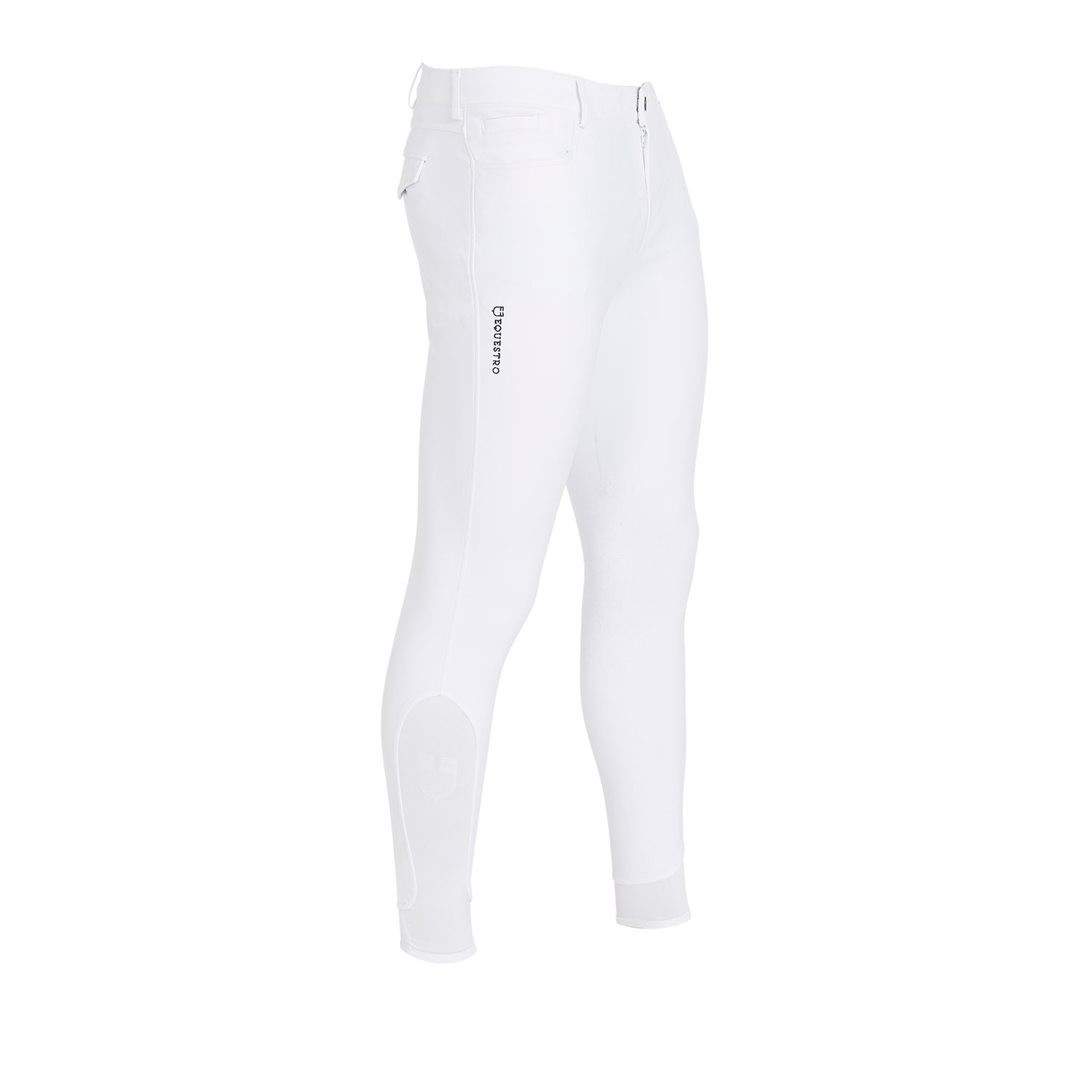 Schmale Herren-Reithose mit Grip und Logo