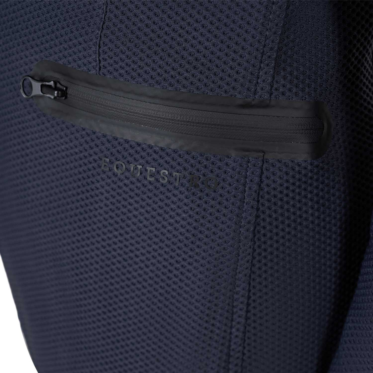 Mädchen-Turnierjacke mit drei Knöpfen aus perforiertem Gewebe