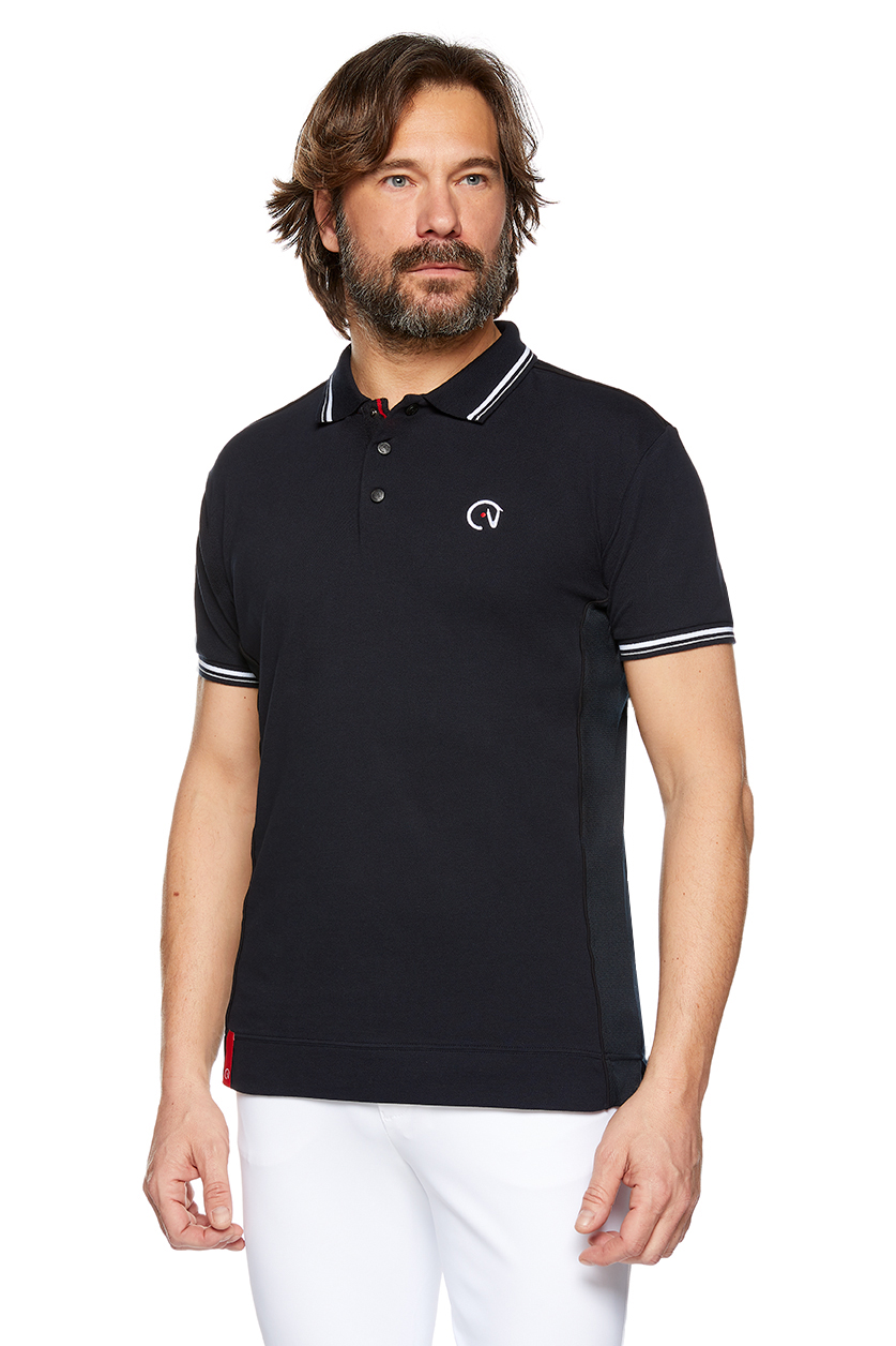 Polo-Top Air Kurzarm Herren in navy/schwarz