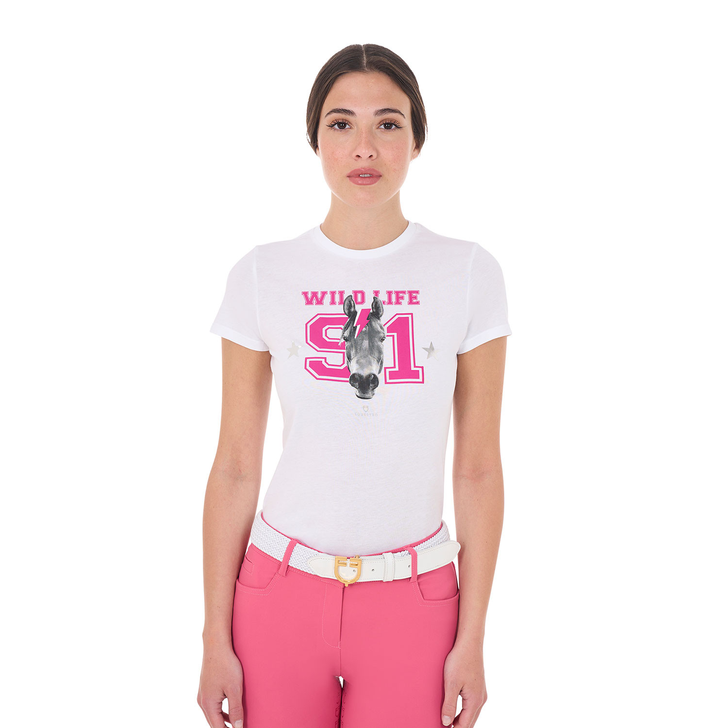 Baumwoll-T-Shirt Wild Life mit Druck