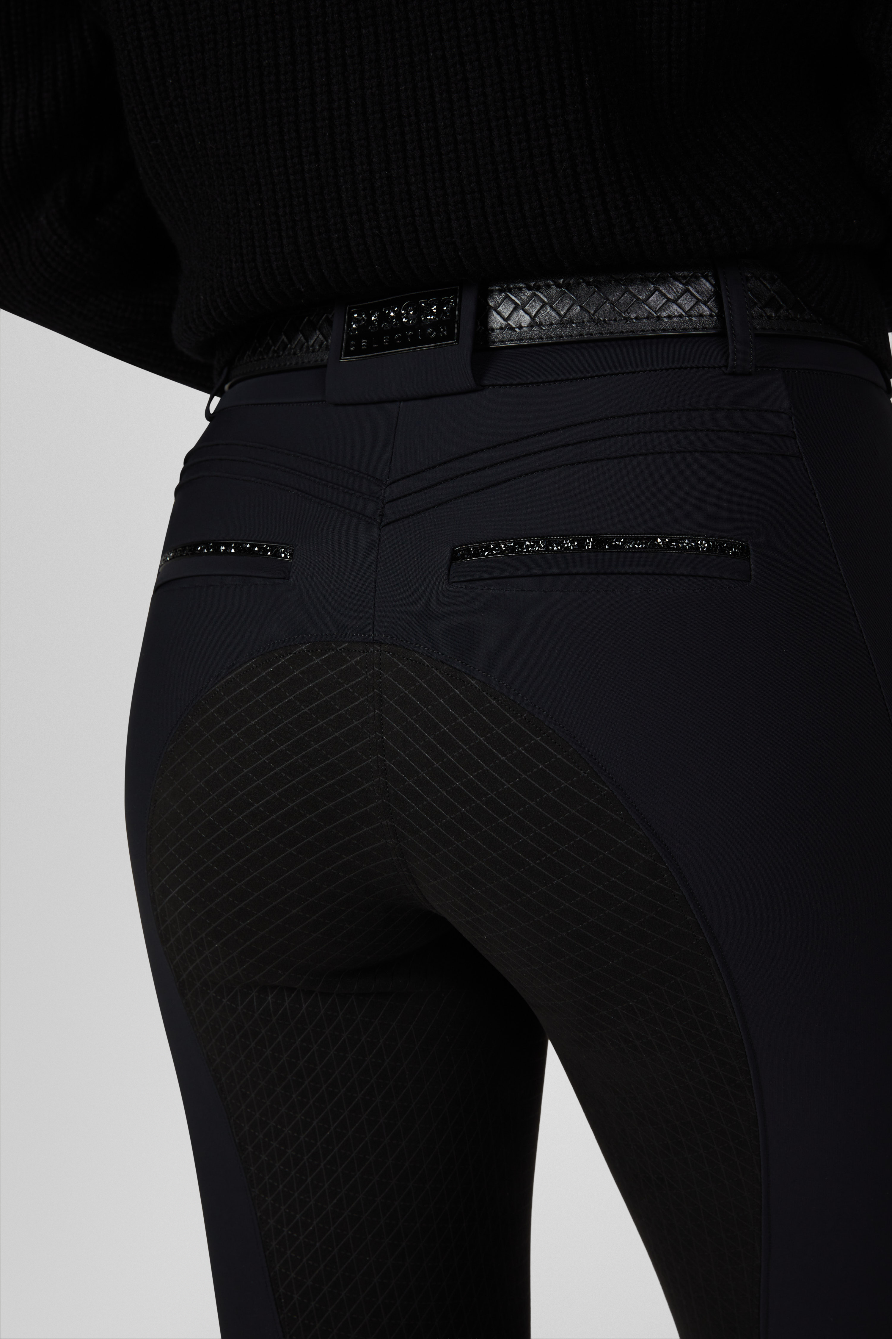 Reithose Damen CEELINA Highwaist Grid TexLeather Vollgrip