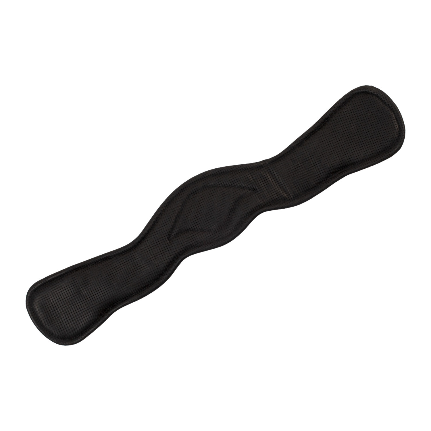 Anatomischer Dressursattelgurt aus Leder mit Logo-Pin