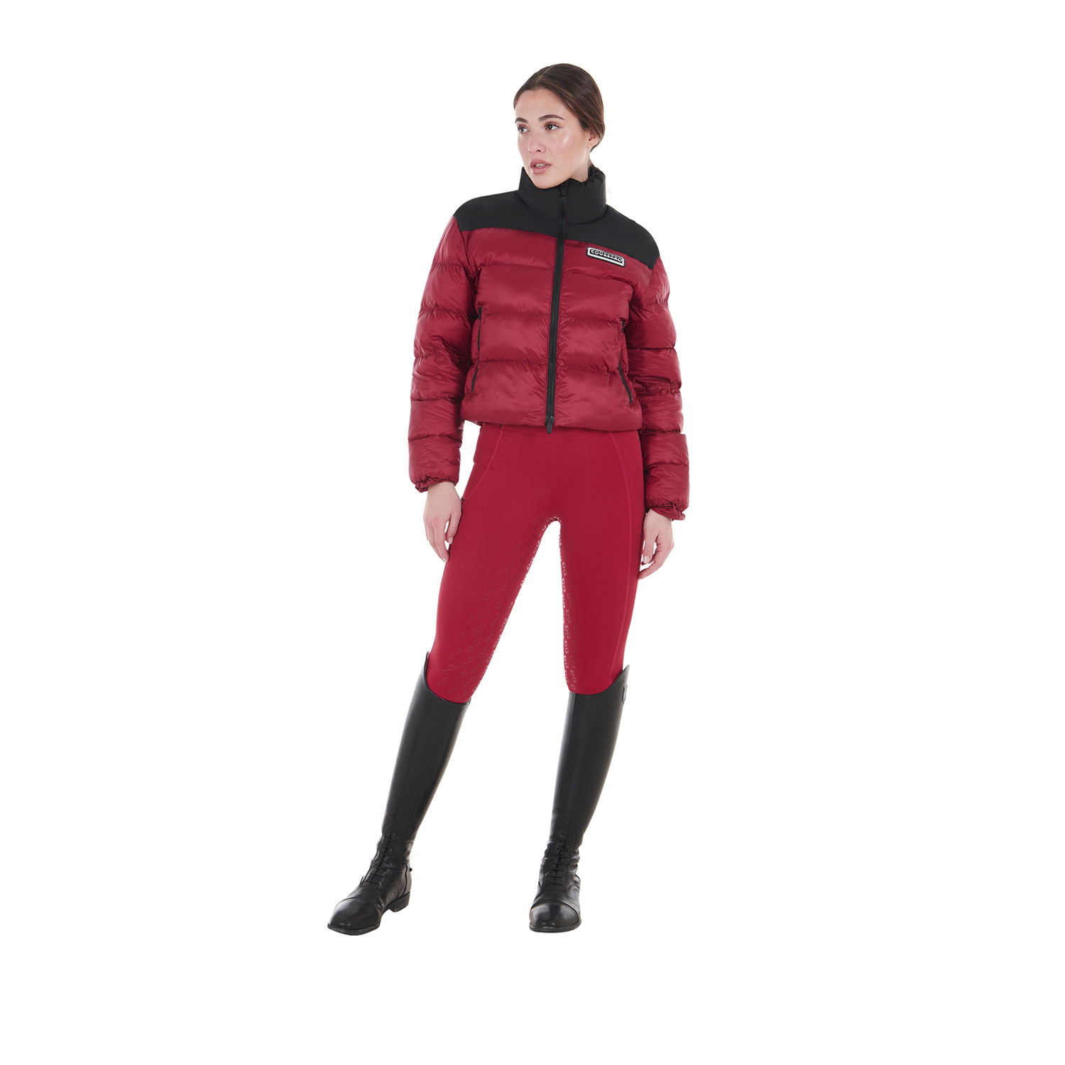 Damen-Leggings Slim Fit mit Vollbesatz