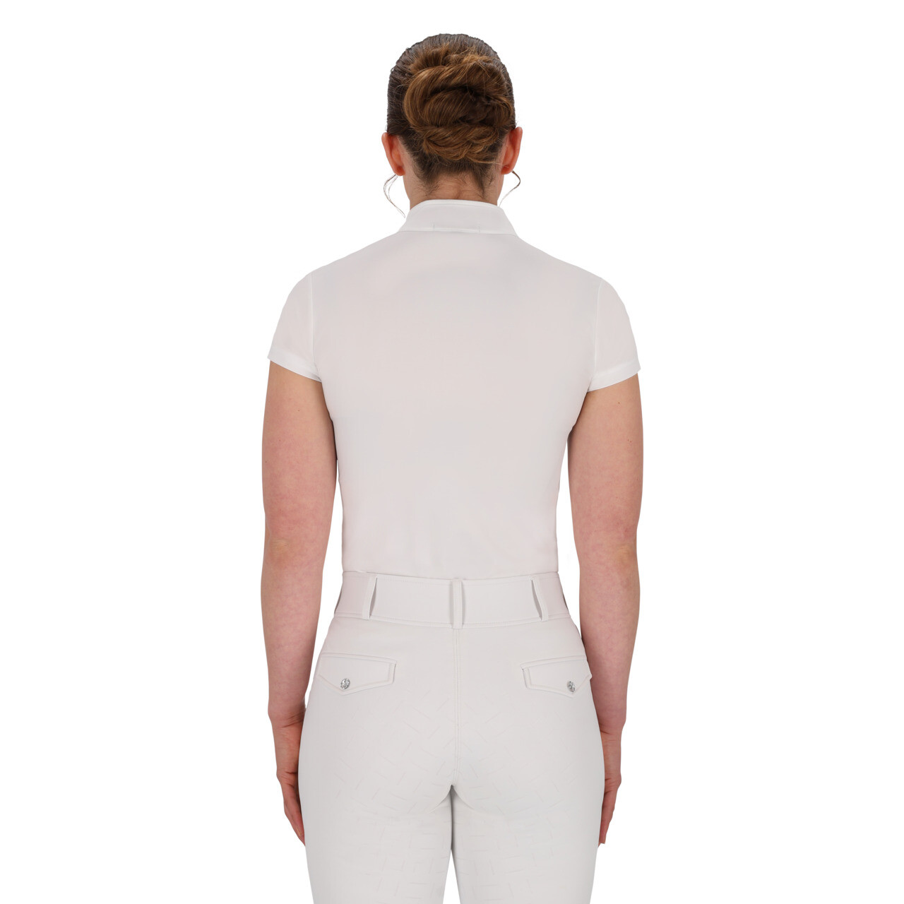 Turniershirt kurzen Ärmeln Vaila in weiß