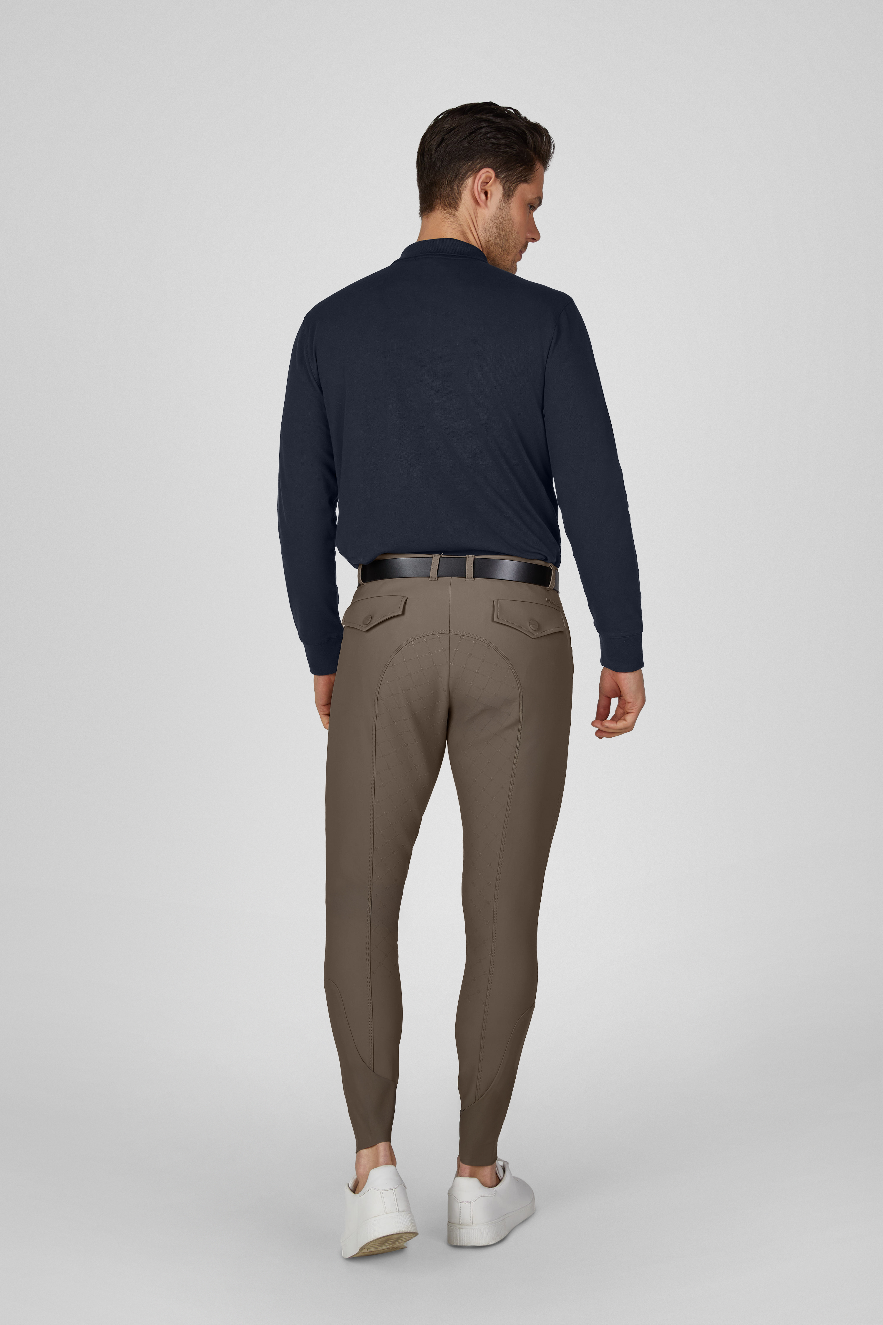 Reithose Herren Vollgrip in powdertaupe