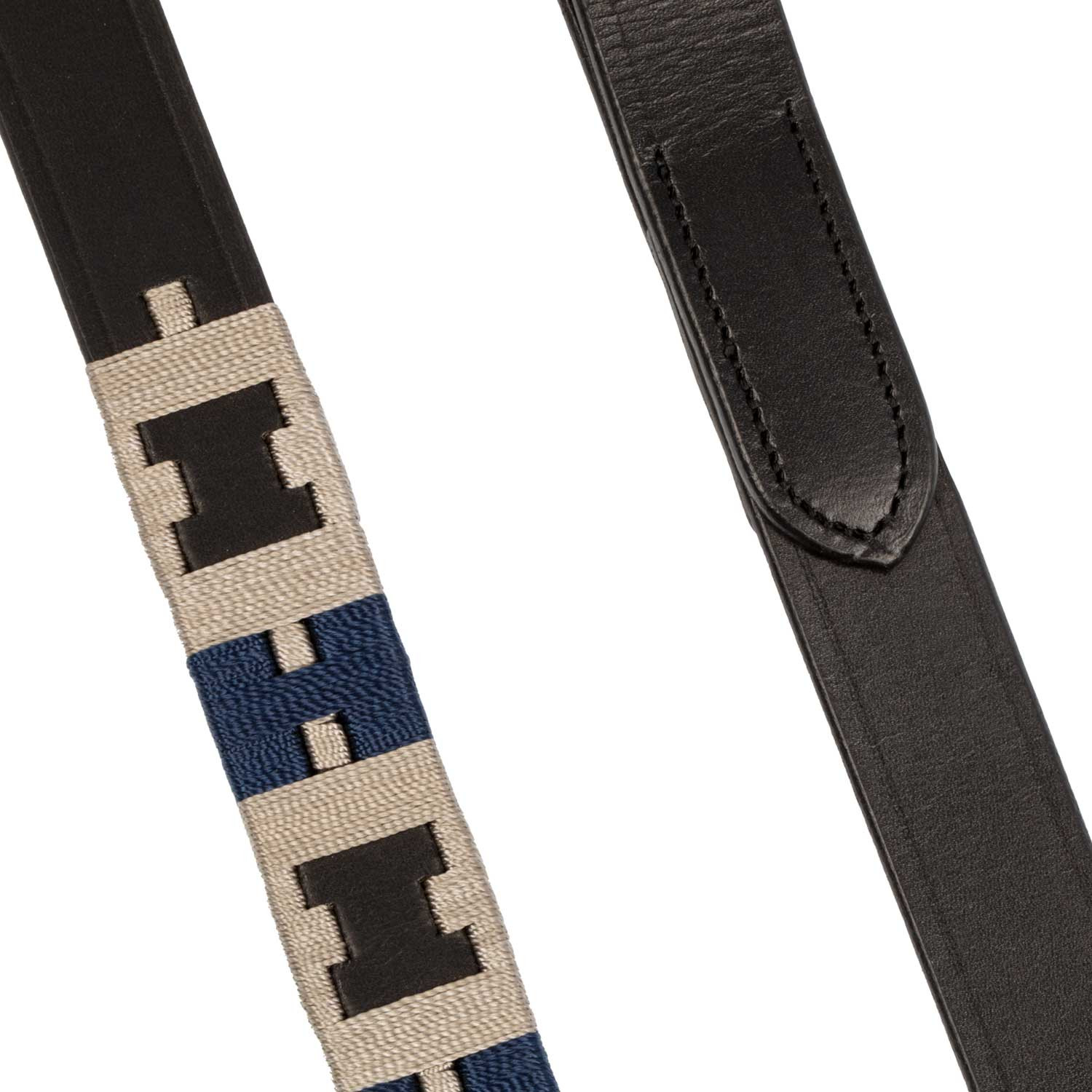 Leder-Hundeleine mit geometrischem Muster