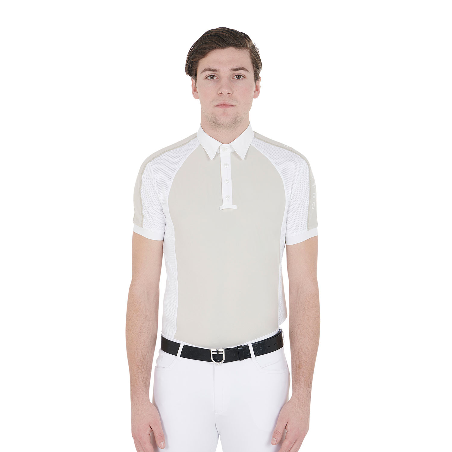 Schmal geschnittenes Turnier-Poloshirt für Herren mit vier Knöpfen