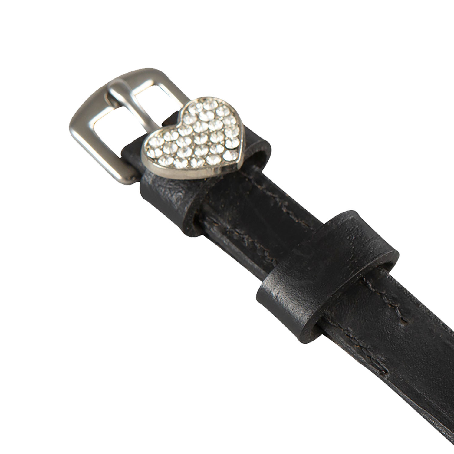 Sporenriemen aus Leder mit Strass-Dekor