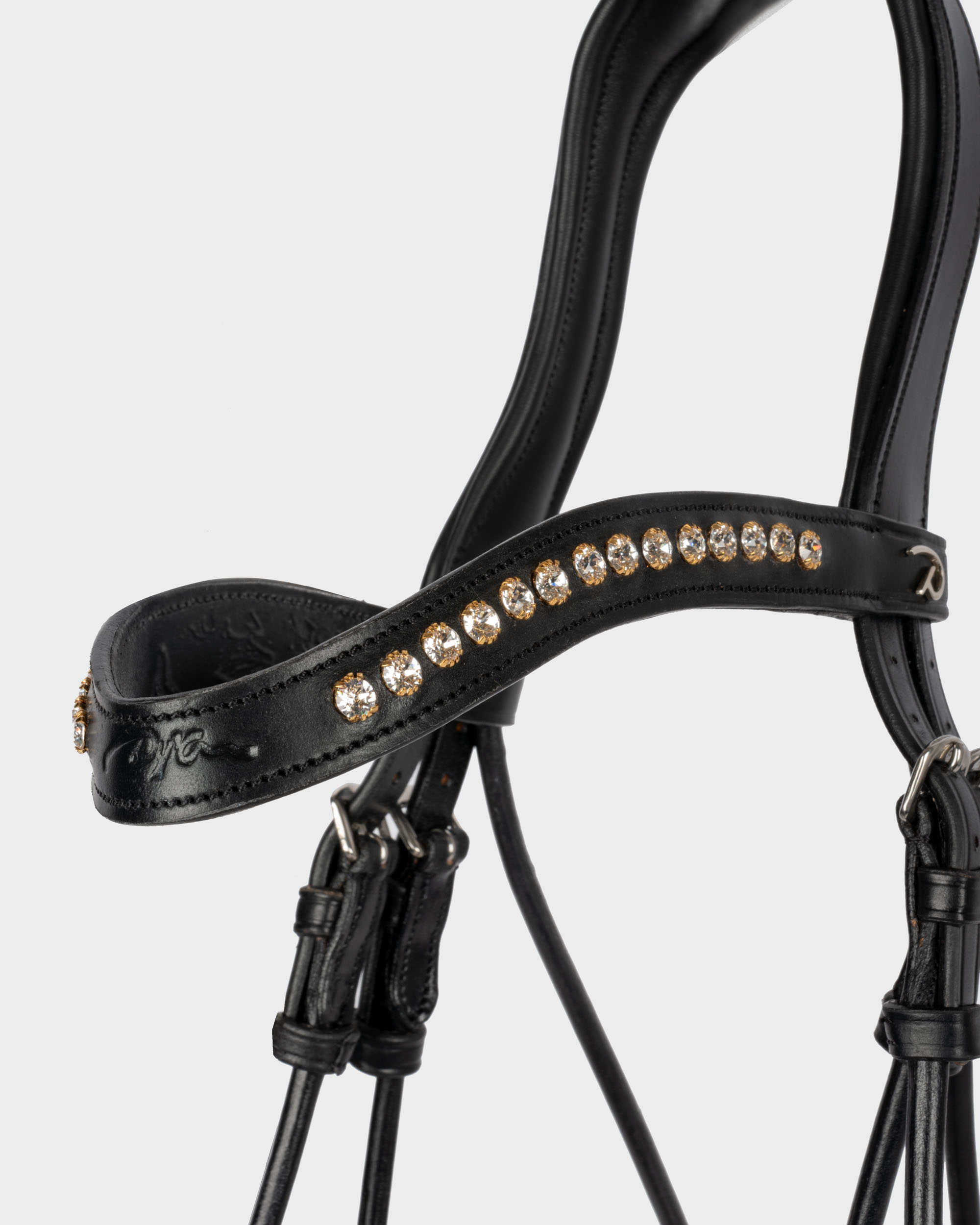 Bridle wide swedish patent leather in black Bridle wide swedish patent leather in black