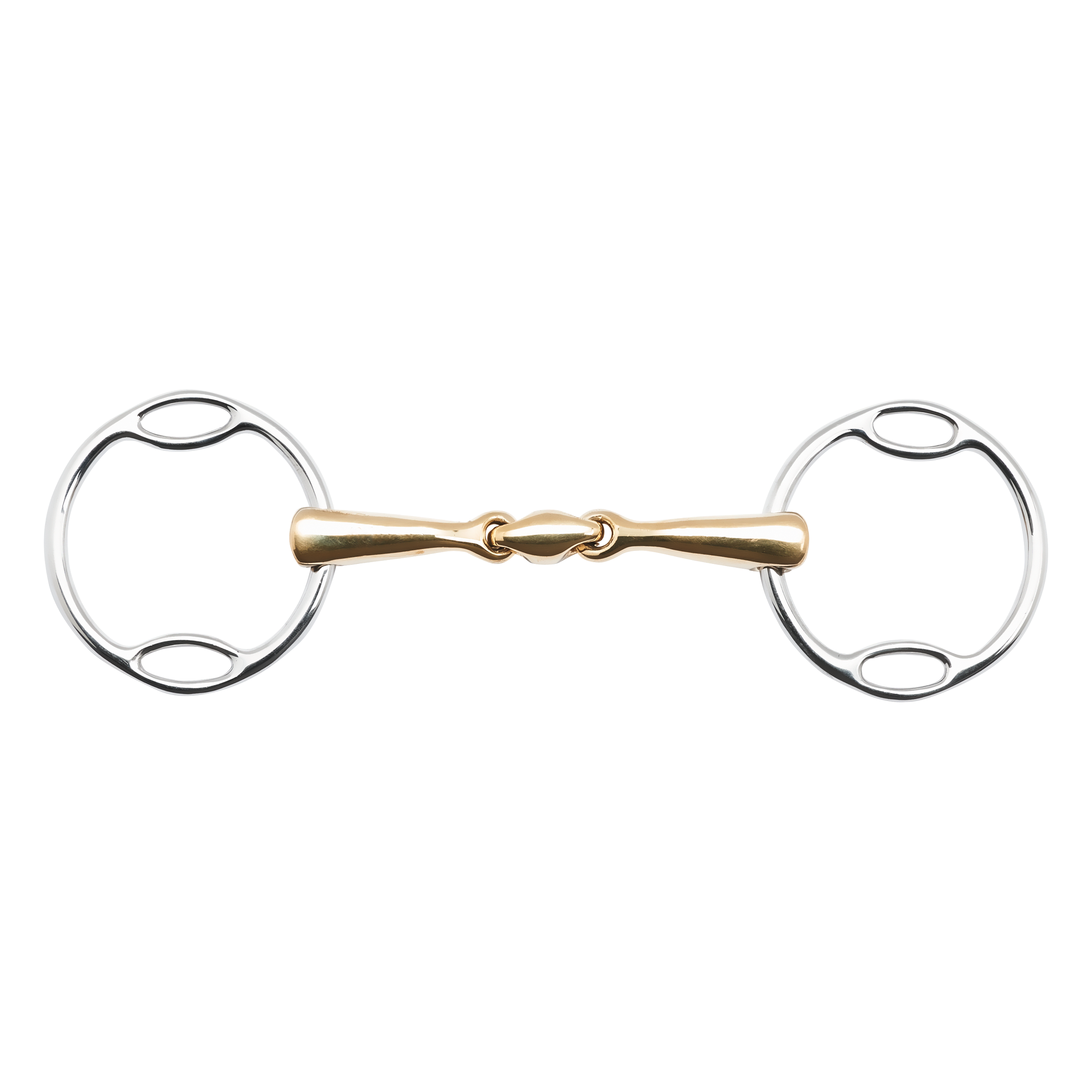 Mors simple Soft-Ring Kaugan®-Shaped, double brisure