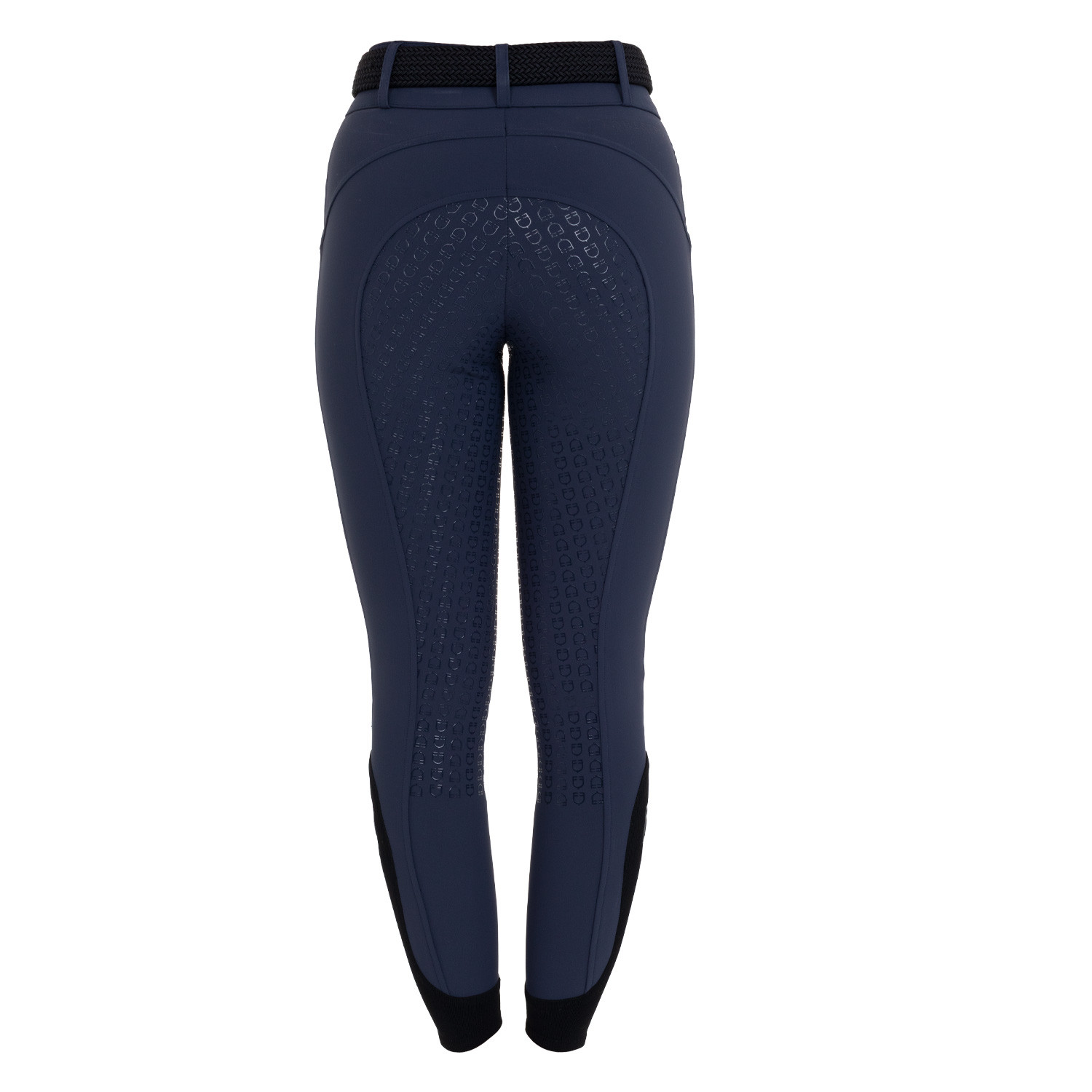 Pantalon d'équitation femme taille haute à fond intégral en tissu bi-stretch