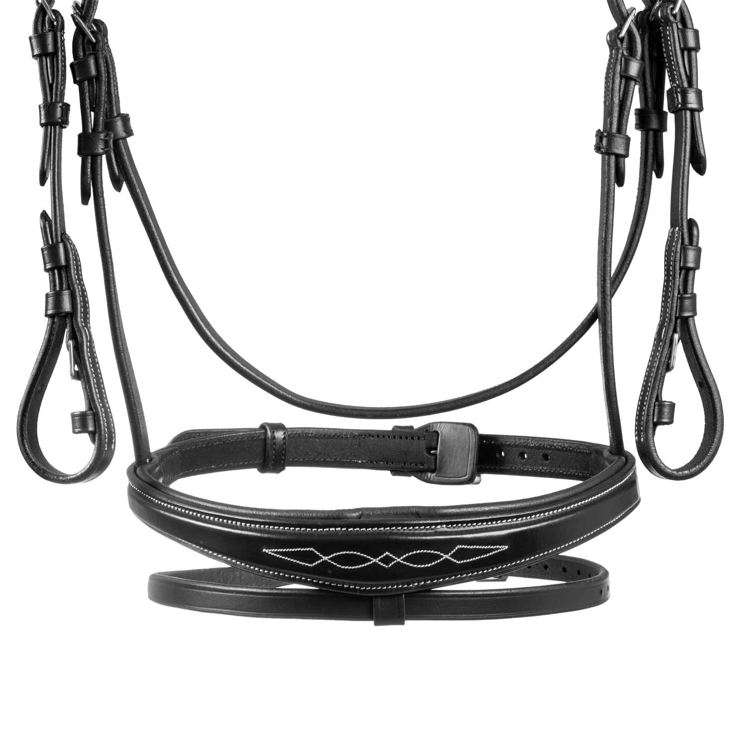 Trense aus weichem, gestepptem Leder