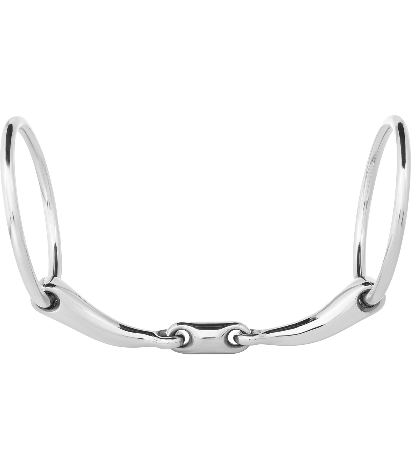 Mors de filet ergonomique, brisure double