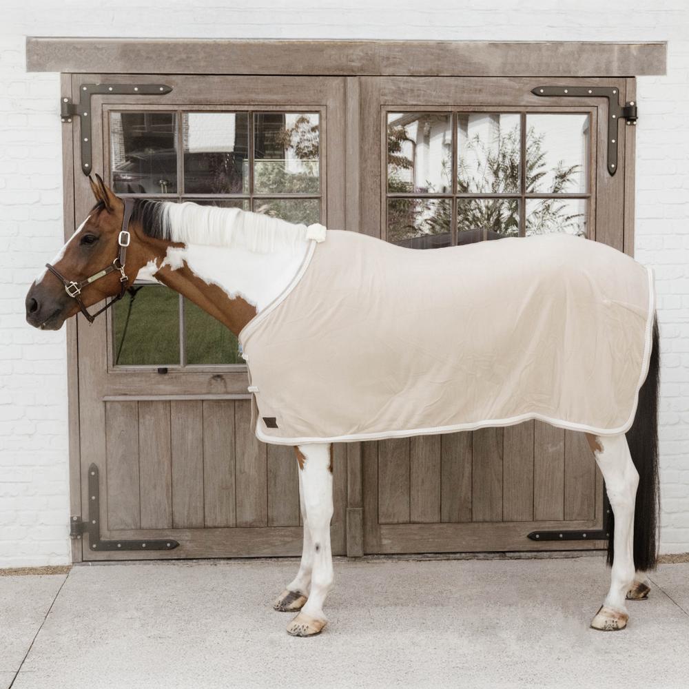 Abschwitzdecke Fleece geflochtene Kordel