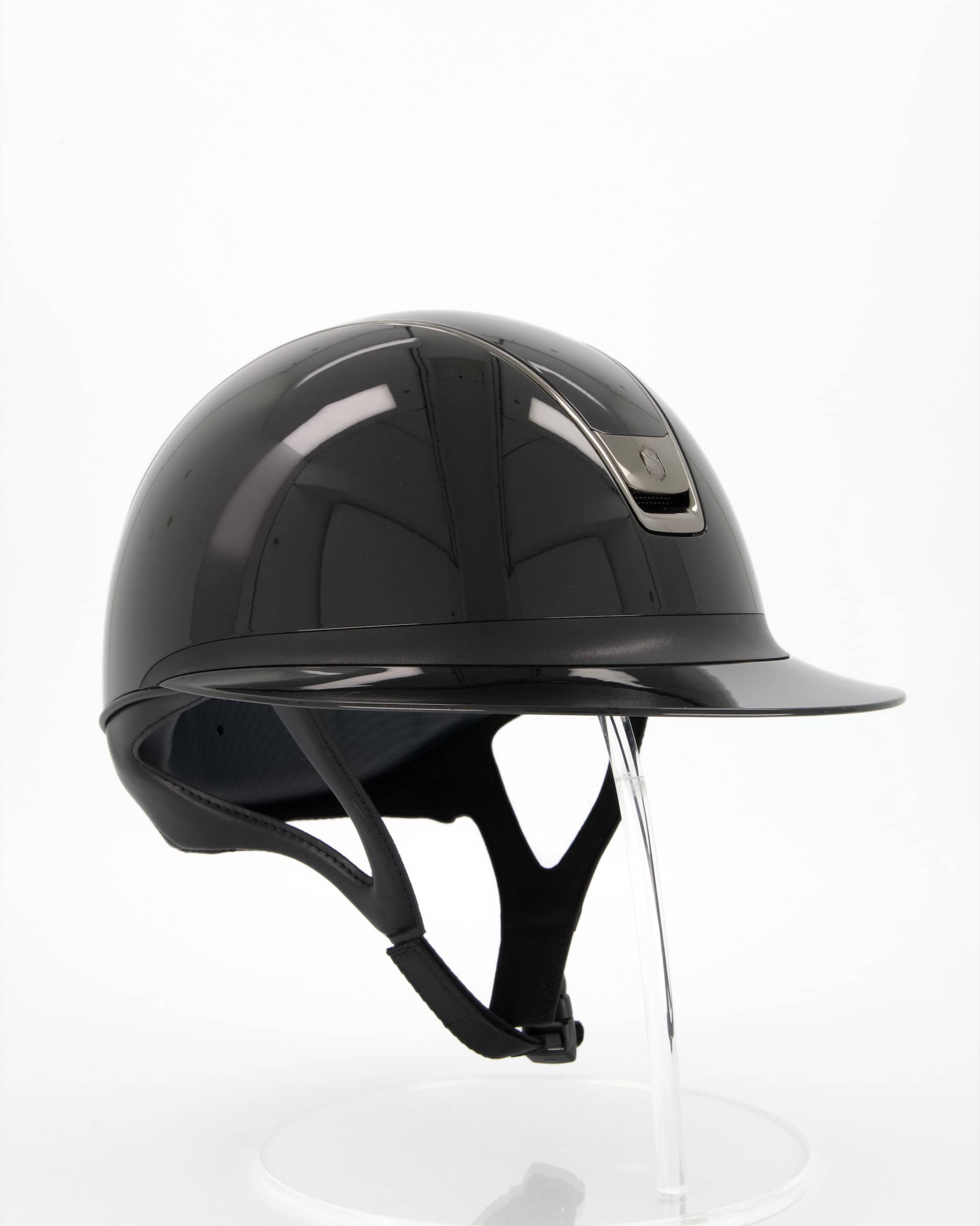 Riding helmet 2.0 Miss Shield Shadowglossy Chrome Black in black
