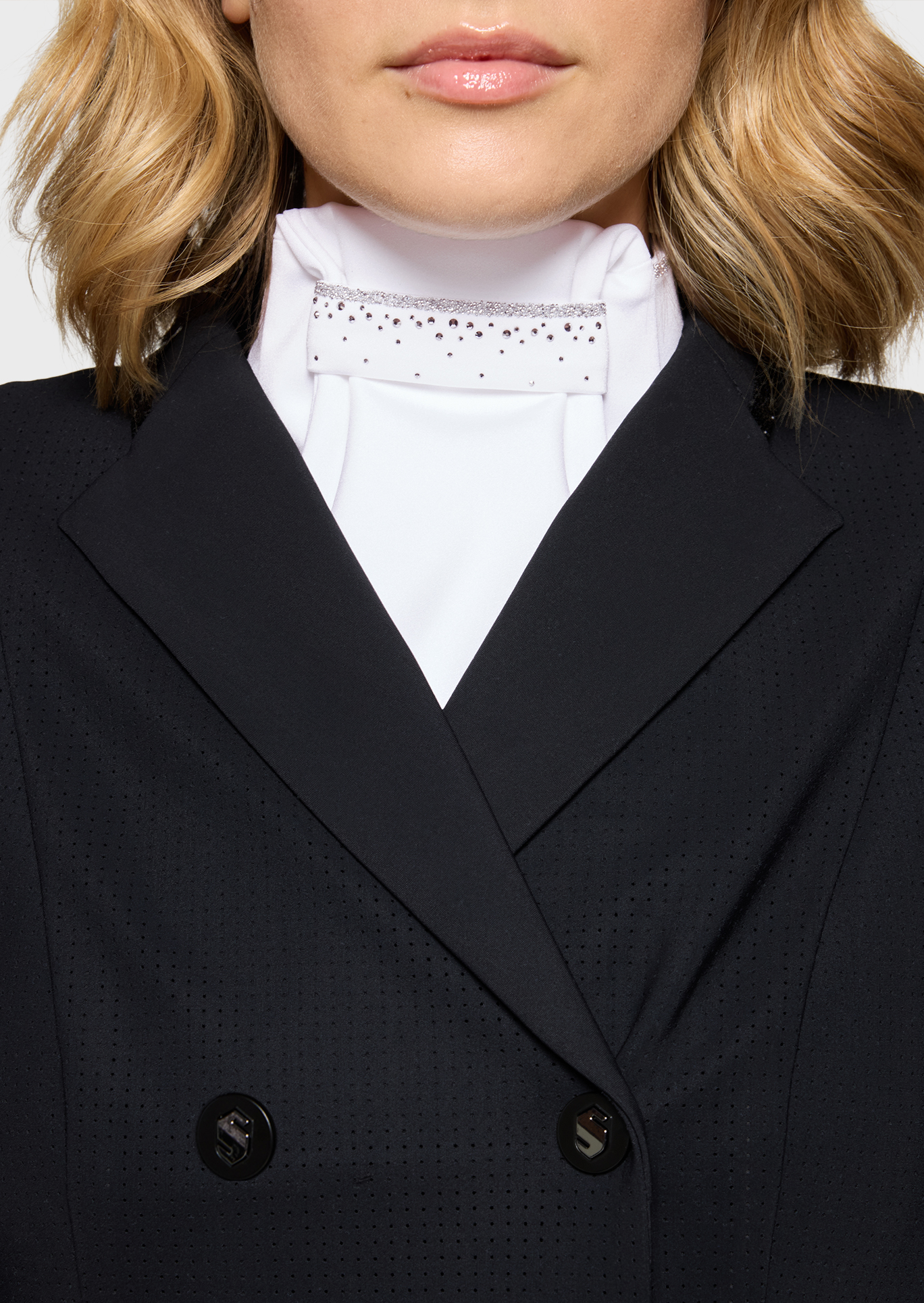 Plastron Crystal Fabric