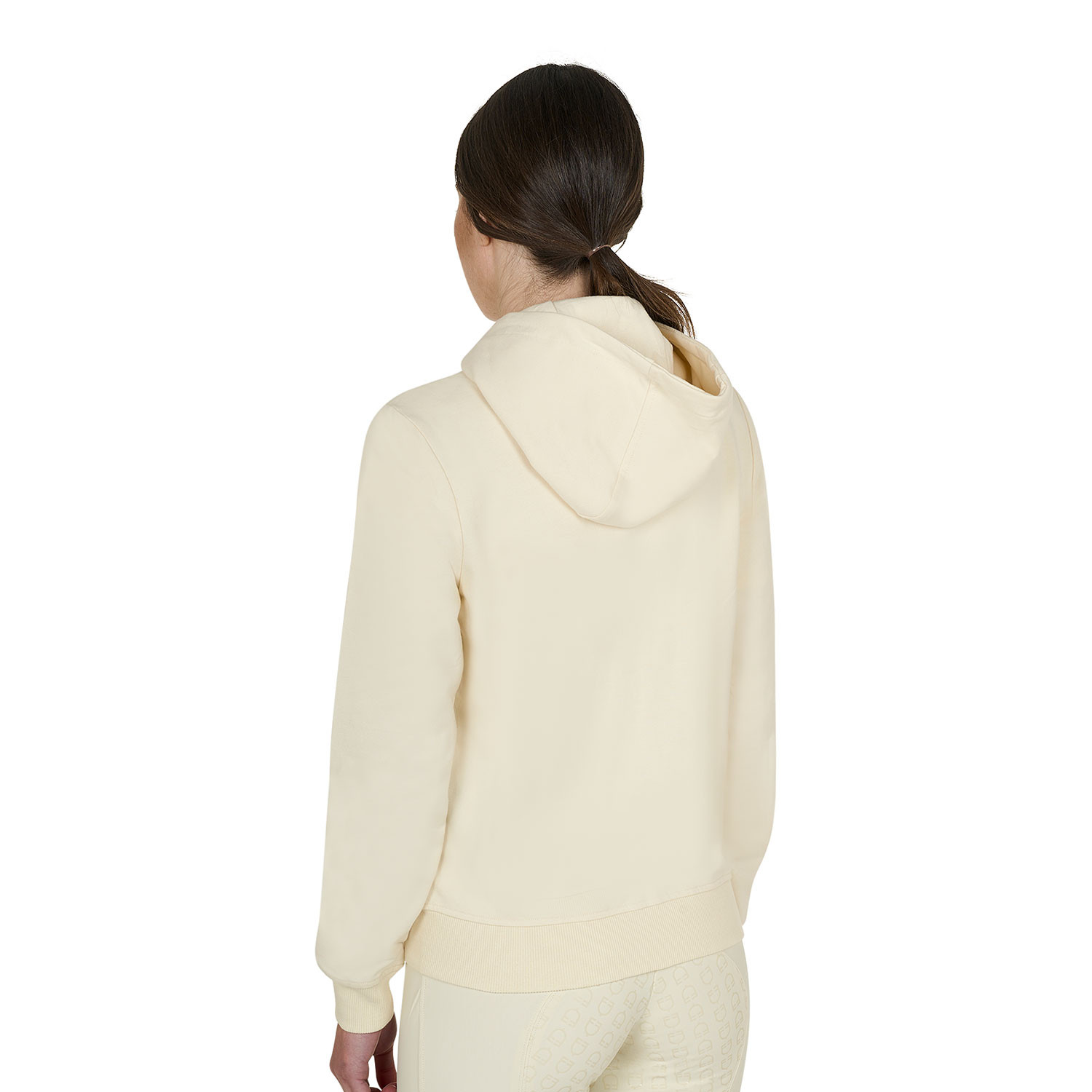Sweatshirt für Damen mit verstellbarer Kapuze und Reißverschluss