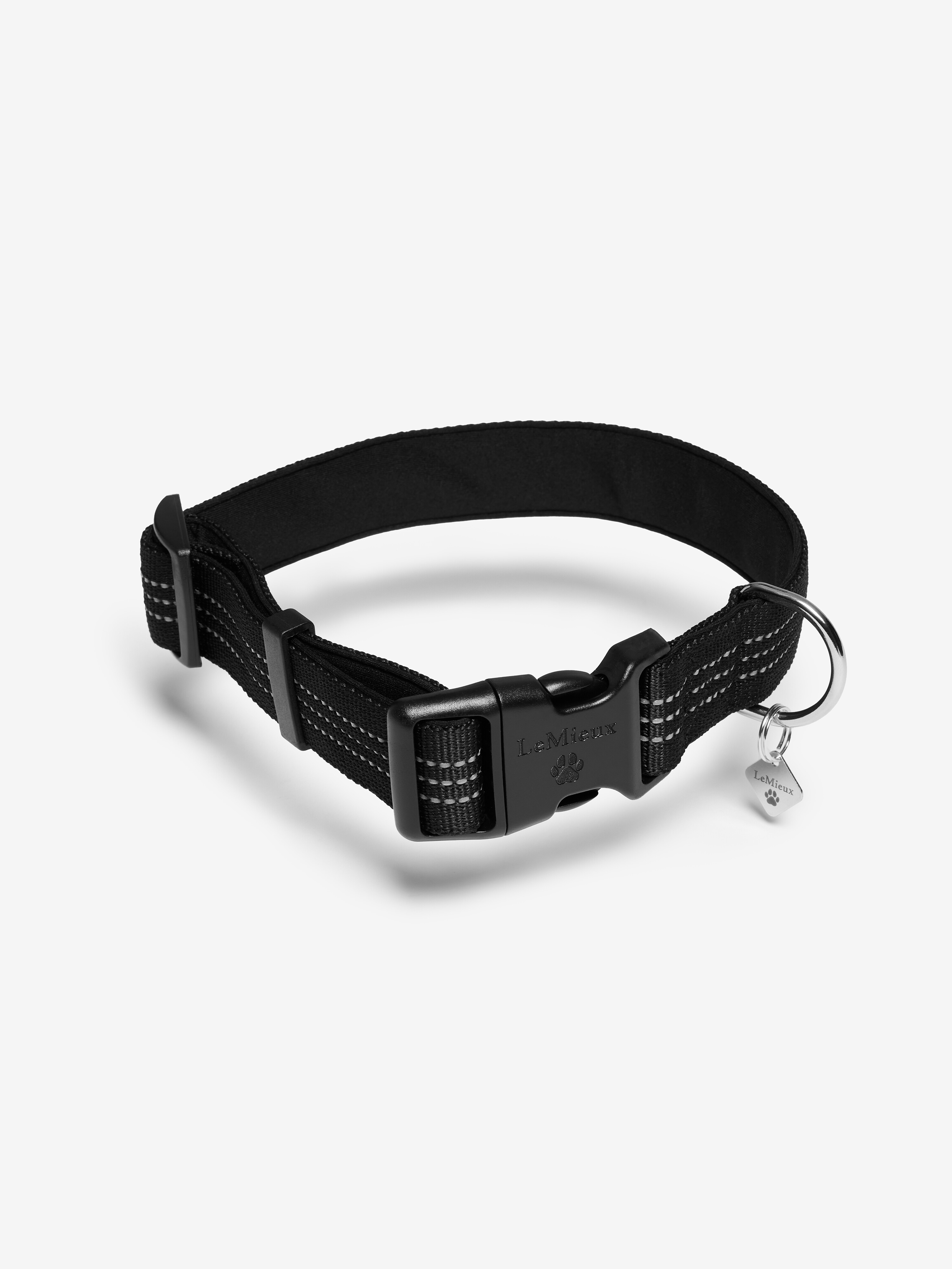 Henley webbing collar in black