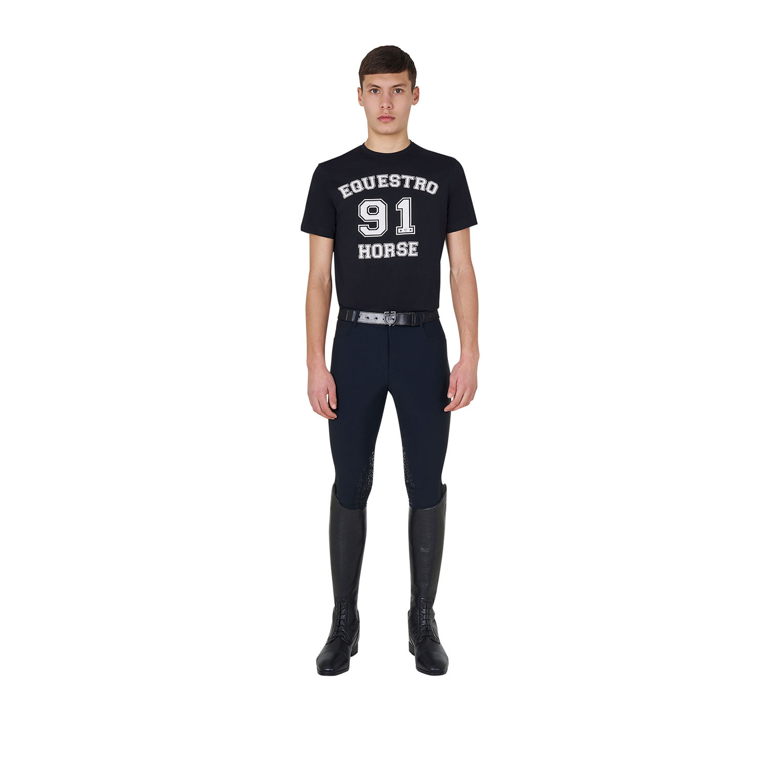 Horse Club Baumwoll-T-Shirt für Herren