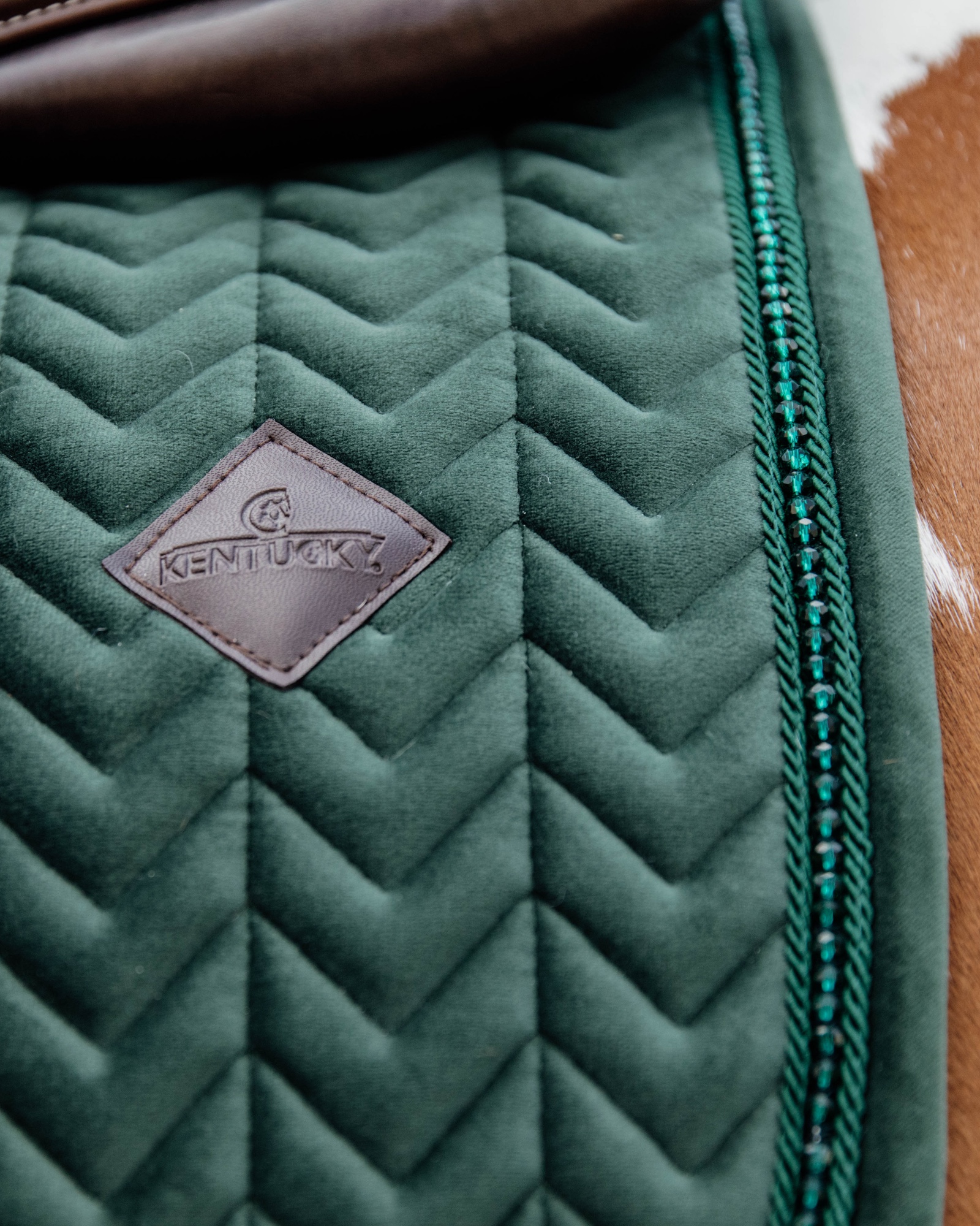 Dressage saddle pad Velvet Pearls