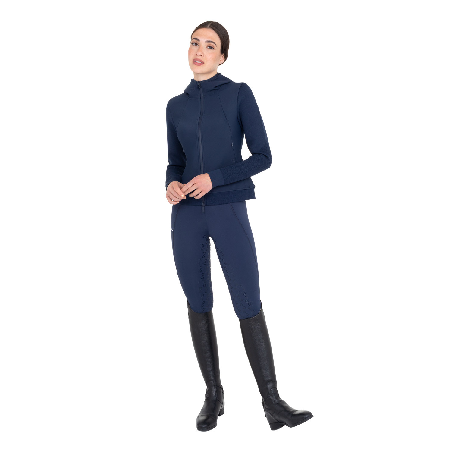 Technisches Kapuzensweatshirt für Damen mit Micro-Mesh-Einsätzen