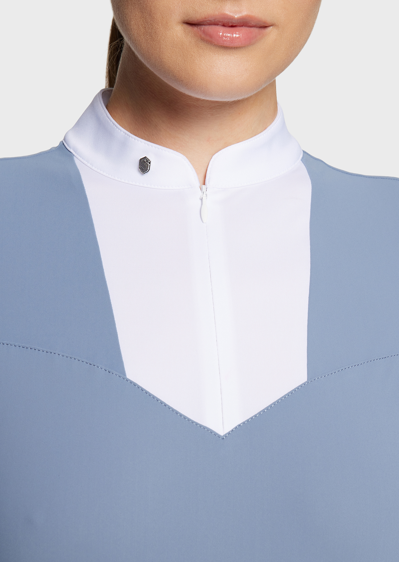 Turniershirt Damen Anne Gaelle in dusty blue