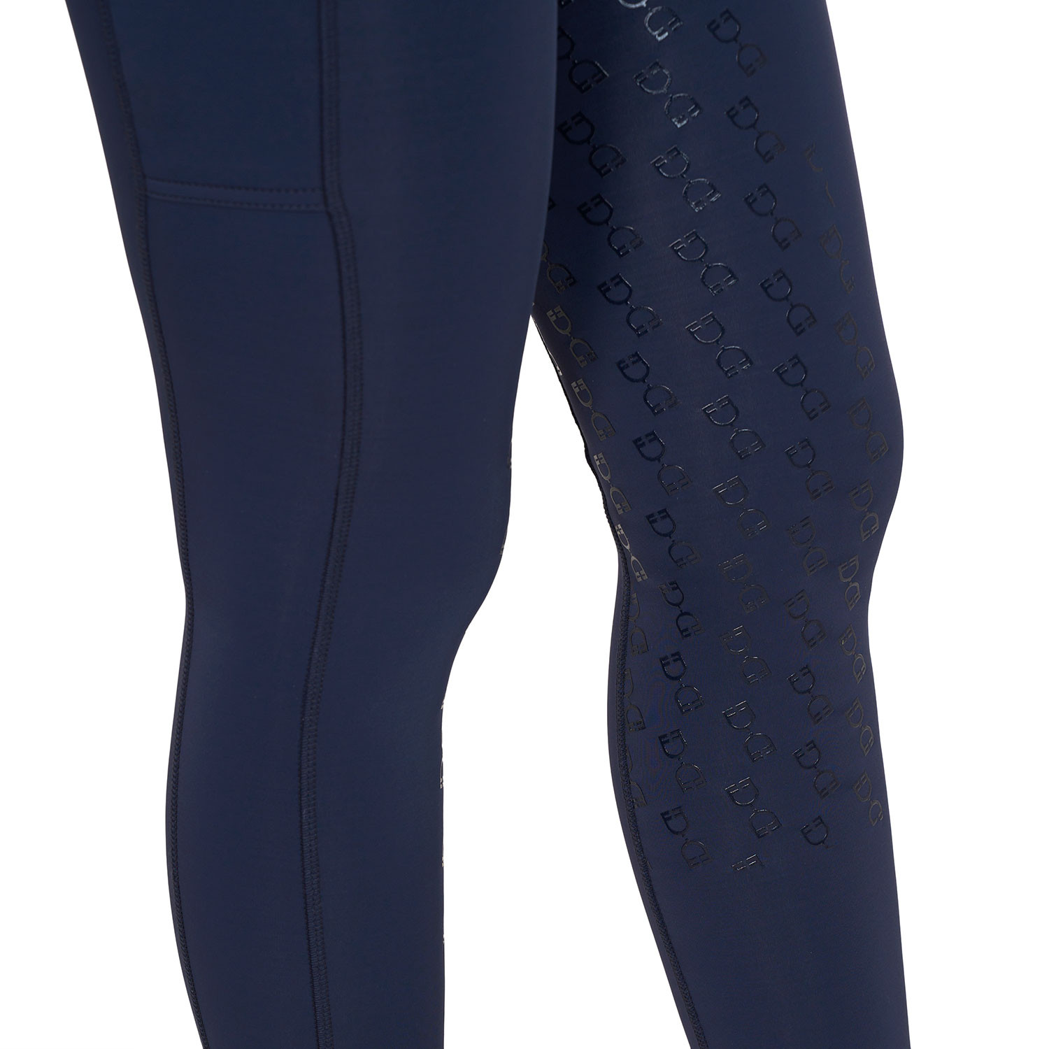 Taillierte Damen-Leggings mit Strasssteinen