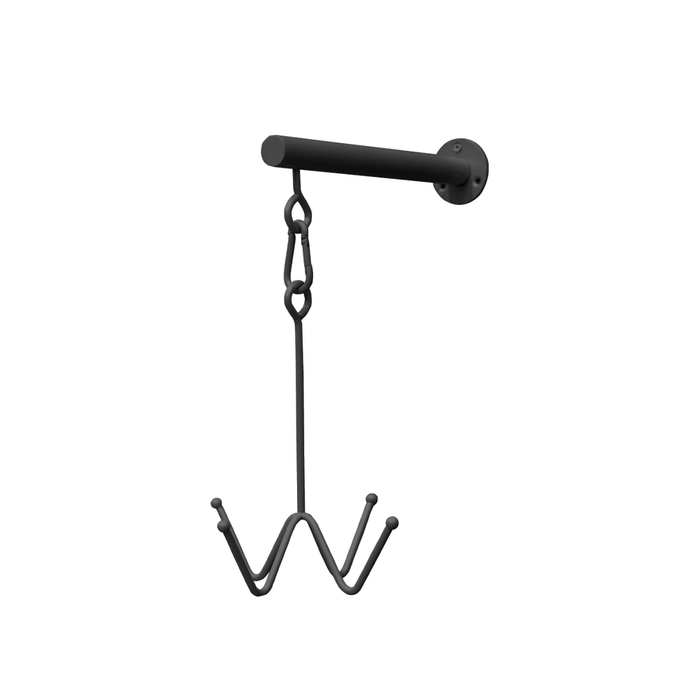 Bridle rack with 4 hooks for wall mounting