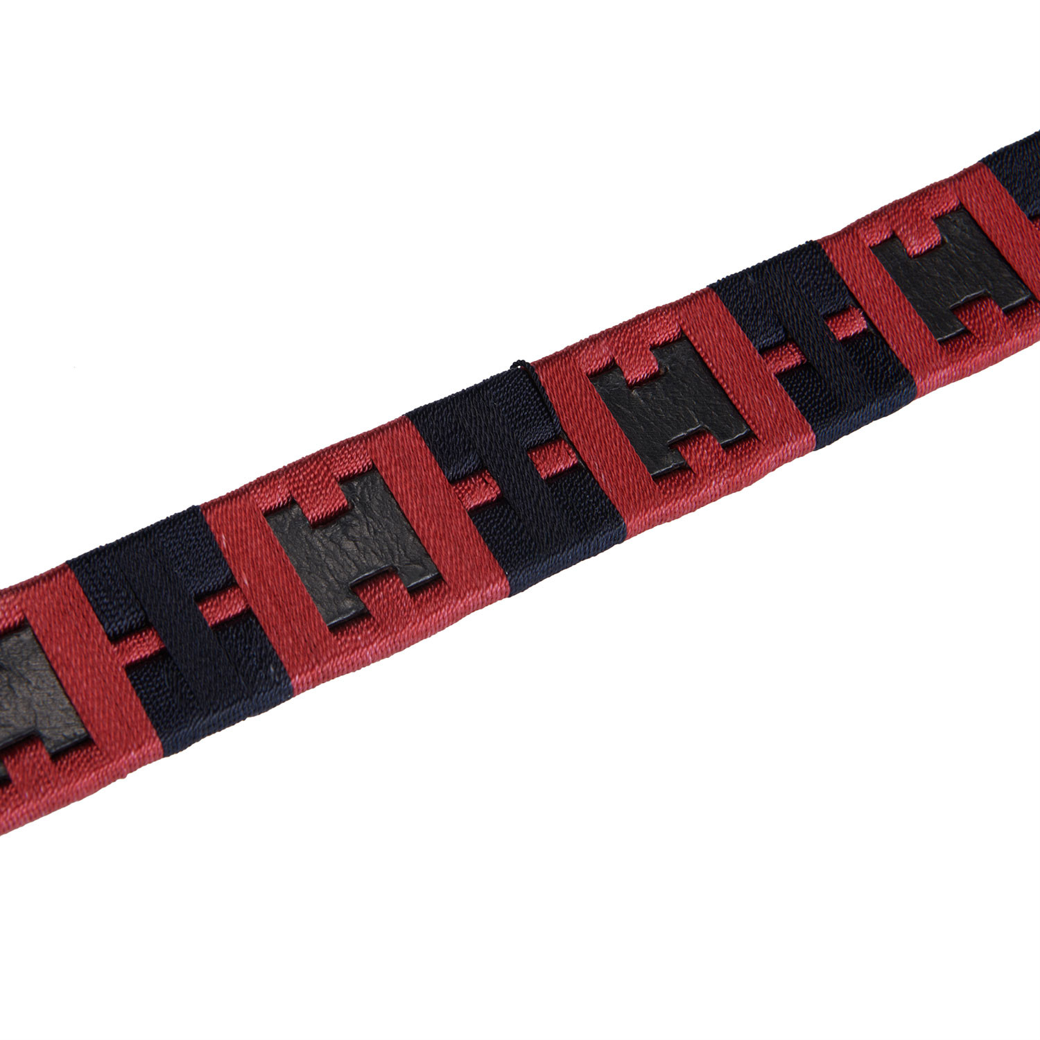 Ledergürtel mit geometrischem Muster