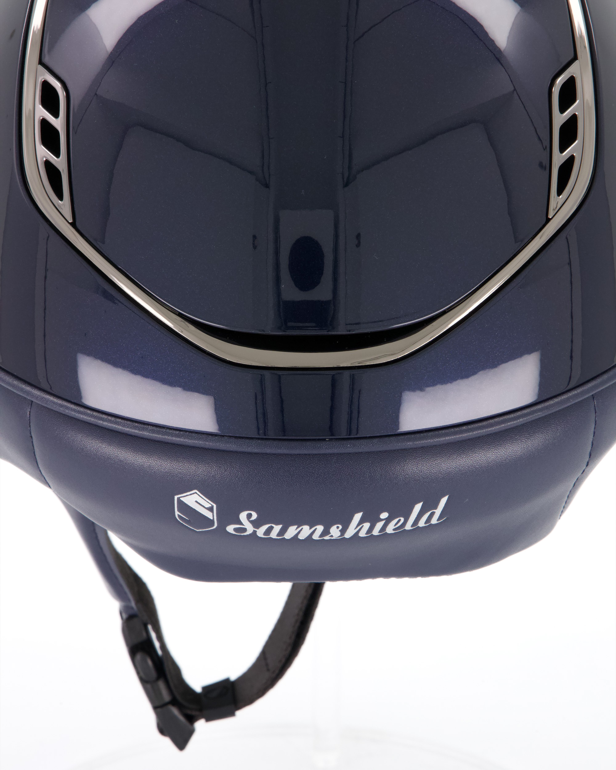 Reithelm 2.0 Miss Shield Shadowglossy Chrome Black in Blau