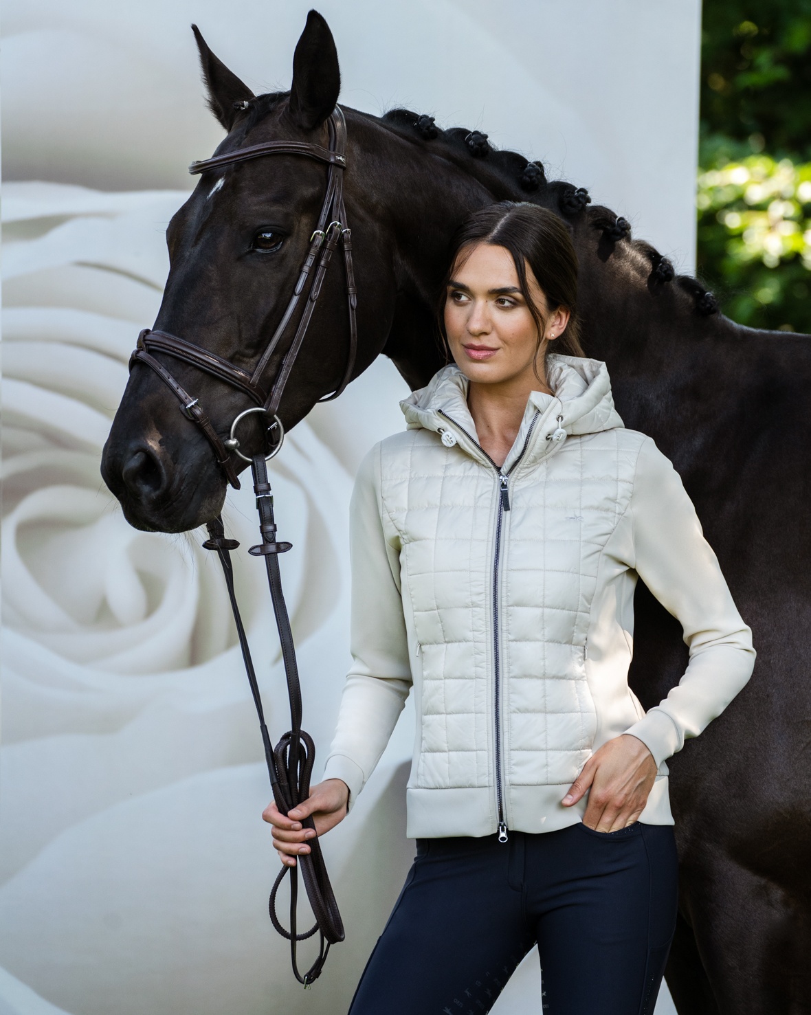 Hybrid jacket ladies Sulaine Style in chalk