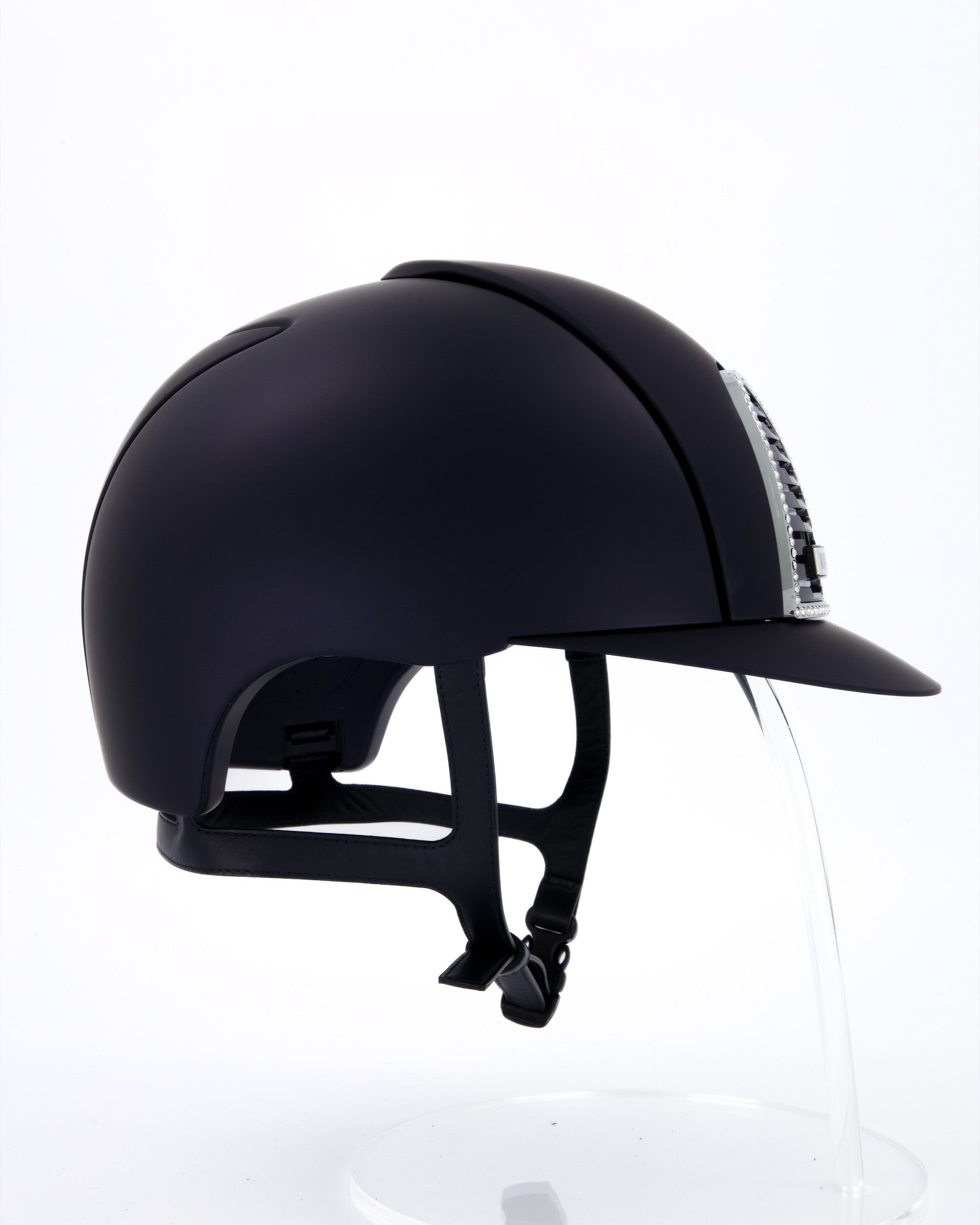 Reithelm Cromo 2.0 Textile mit Swarovski Chrome