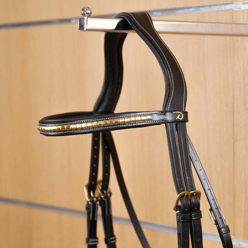 Straight browband with brass fittings | Dy'on