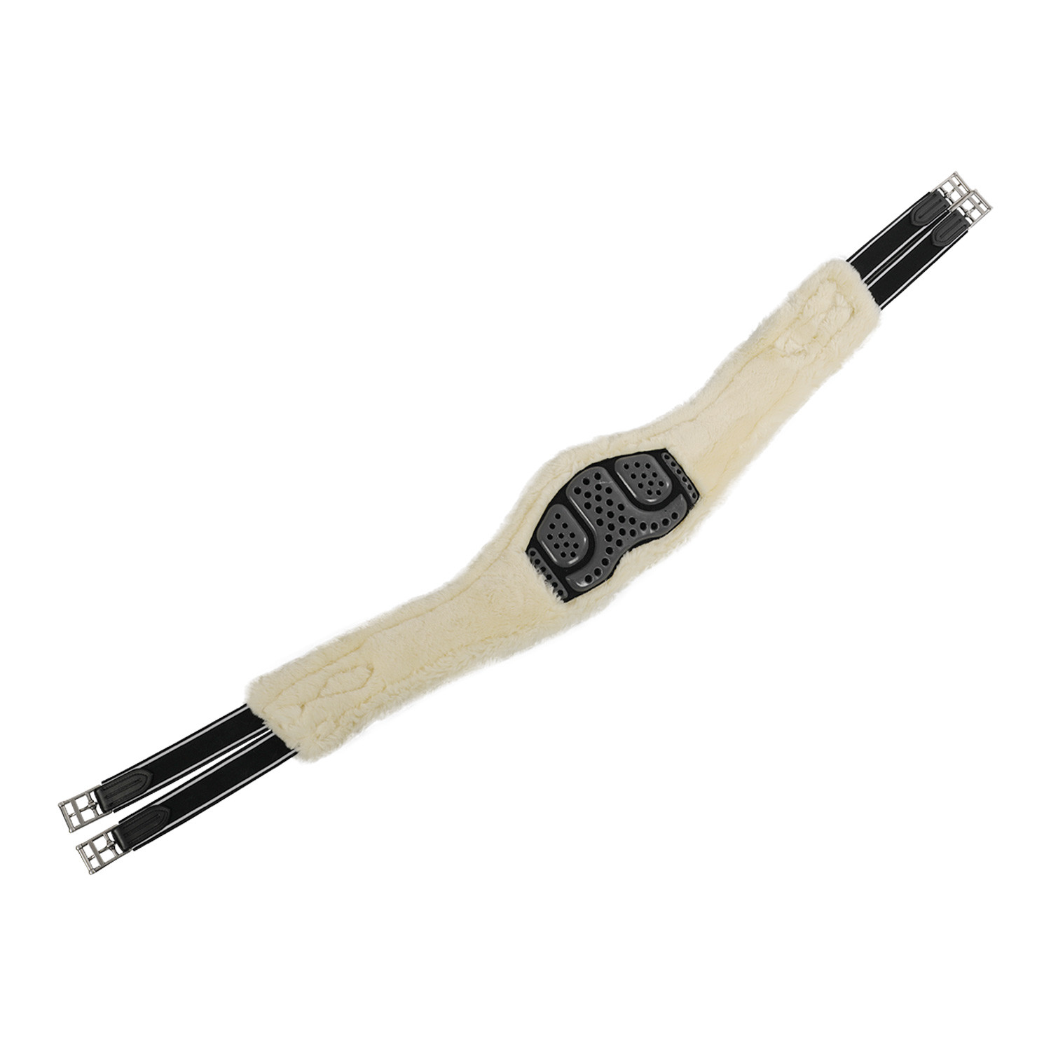 Spring-Sattelgurt Classic Gel PVC abnehmbares Kunstlammfell