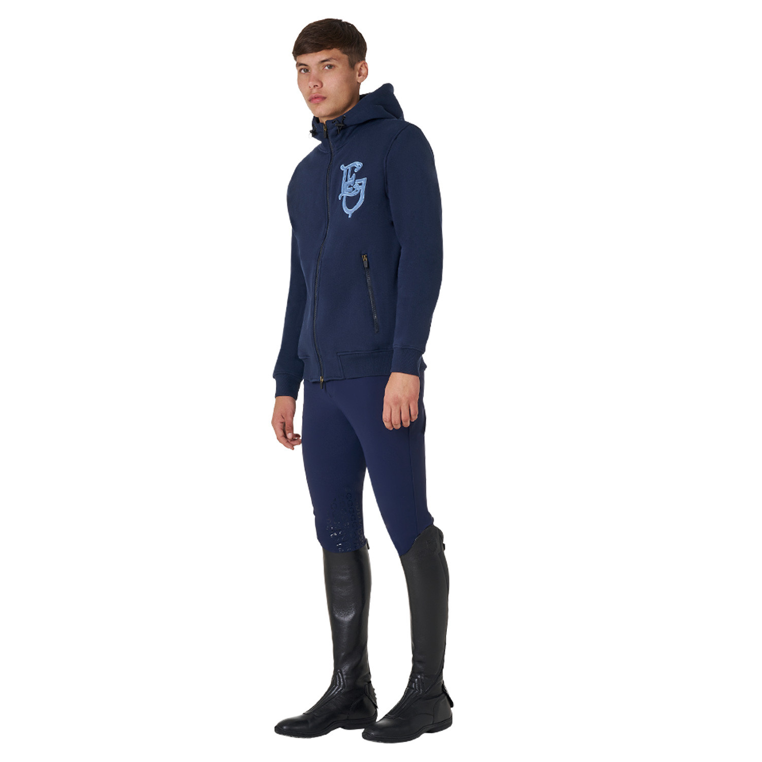 EQ Hoodie mit Frontreißverschluss