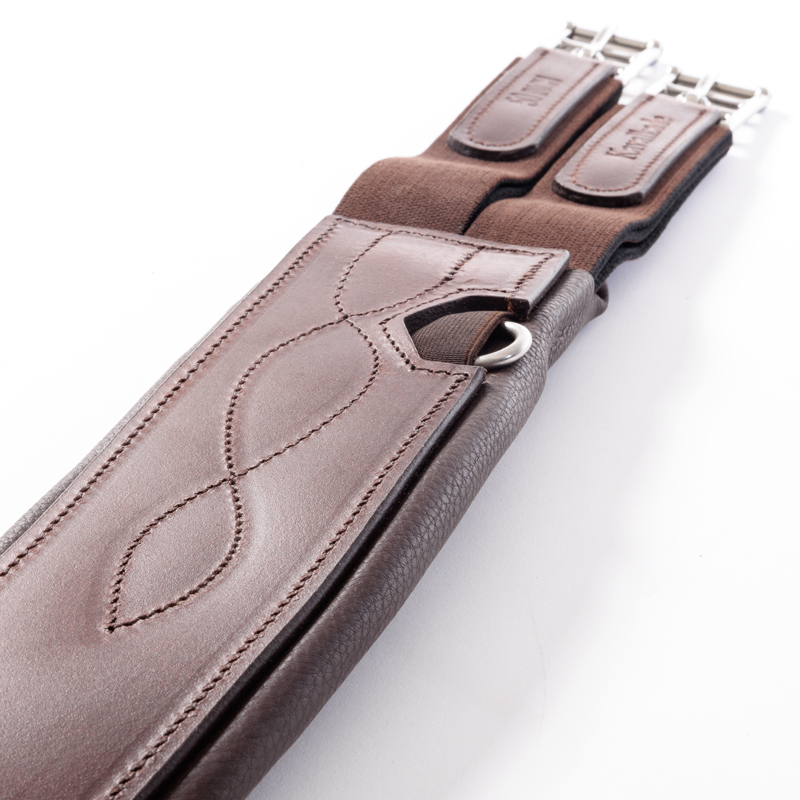 Sangle longue cuir huilé "Atlas" avec élastique