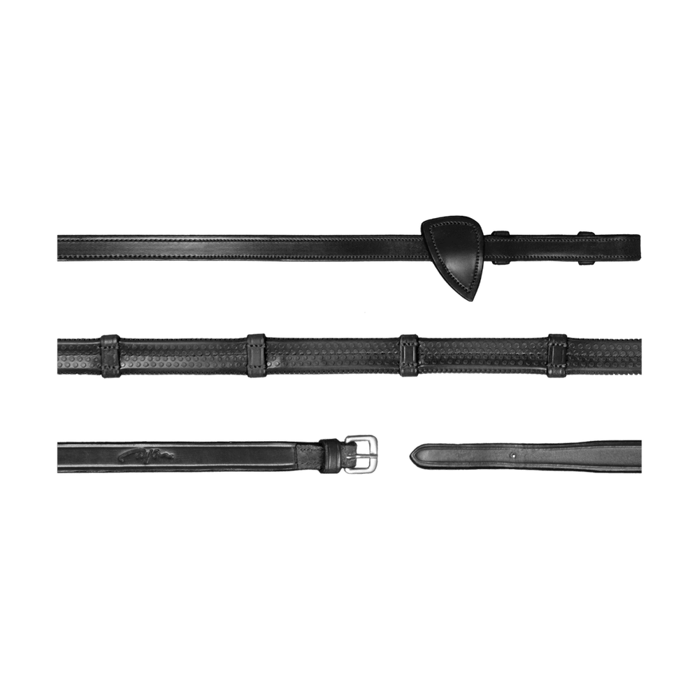 1/2" (13 mm) rênes caoutchouc avec 7 barrettes cuir