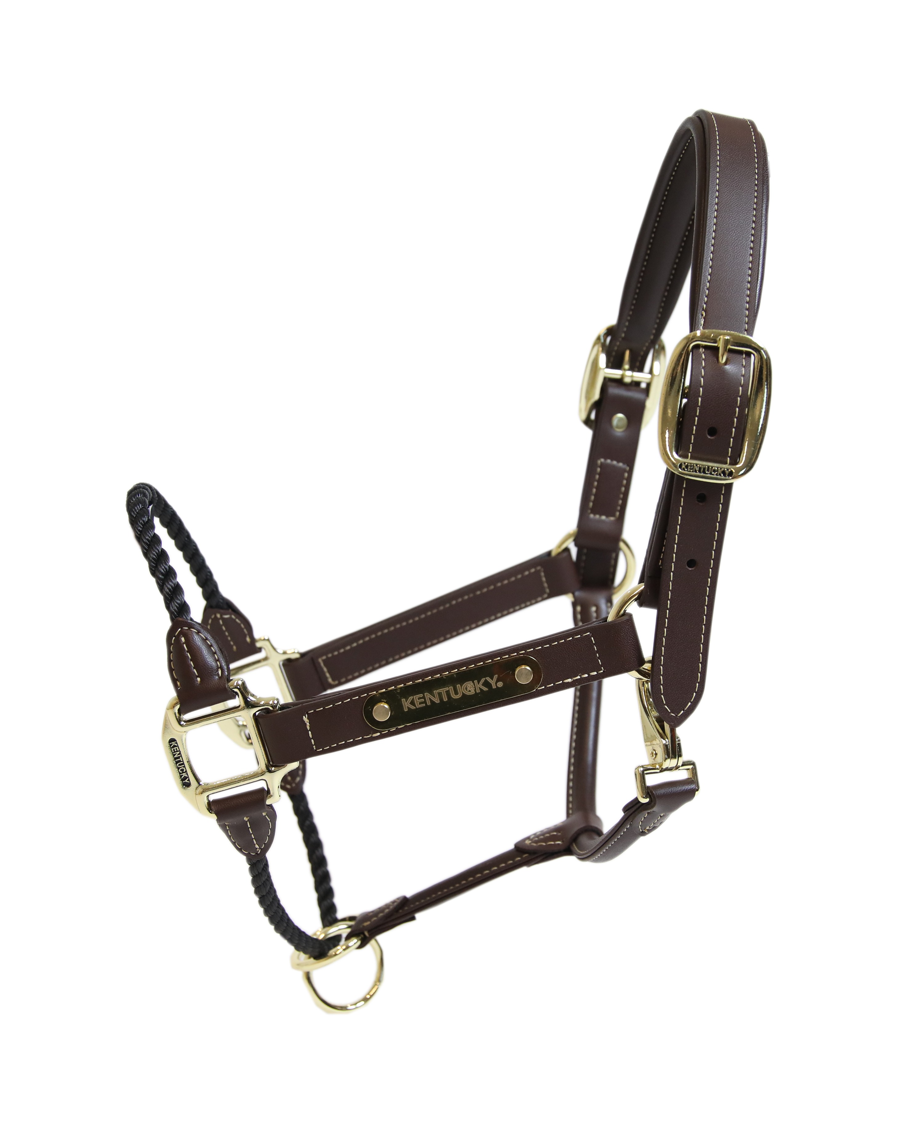 Rope leather halter