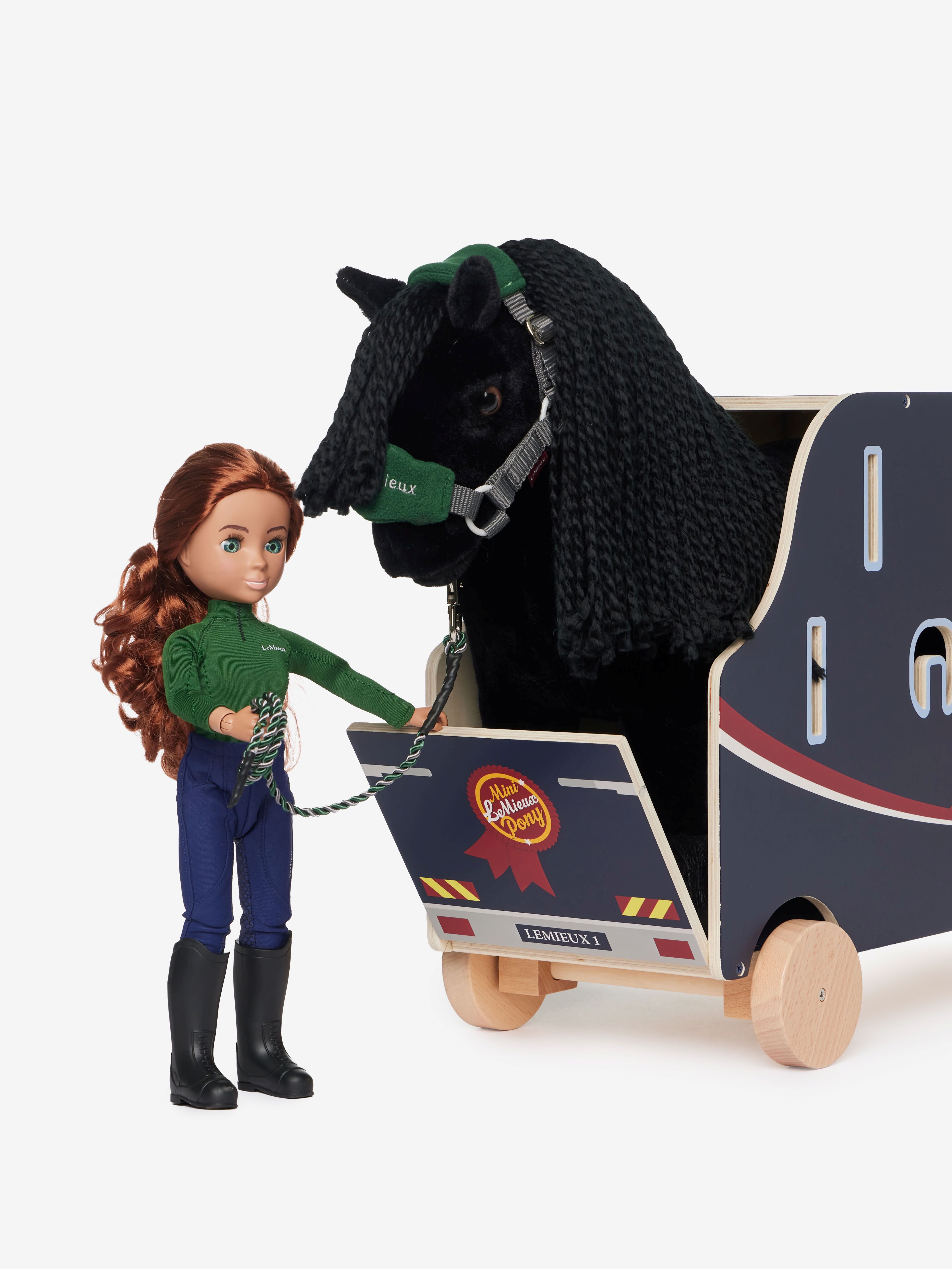 Toy Pony paardentrailer van hout